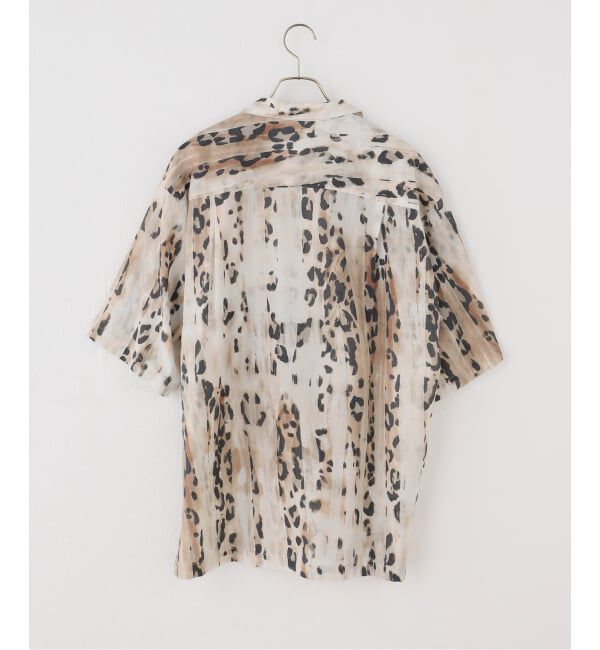 NOBLE「COUTURE D'ADAM/クチュールドアダム Leopard Italian Print Open Coller Shirt」|シャツ・ブラウス|