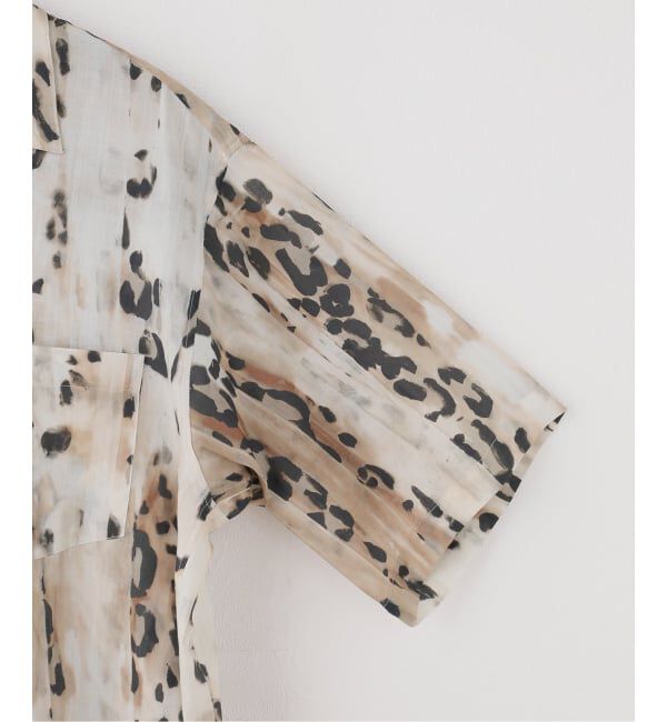 NOBLE「COUTURE D'ADAM/クチュールドアダム Leopard Italian Print Open Coller Shirt」|シャツ・ブラウス|