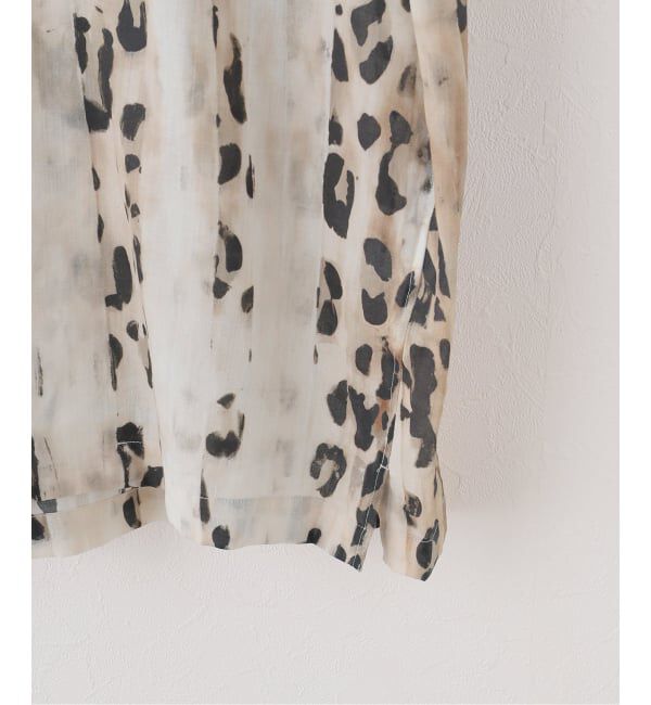 NOBLE「COUTURE D'ADAM/クチュールドアダム Leopard Italian Print Open Coller Shirt」|シャツ・ブラウス|