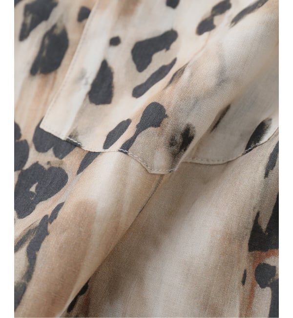 NOBLE「COUTURE D'ADAM/クチュールドアダム Leopard Italian Print Open Coller Shirt」|シャツ・ブラウス|