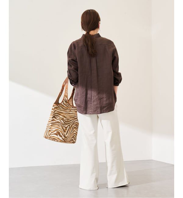 FRAMeWORK「ウェットオゾン加工インレーセミフレアパンツ」|スラックス|