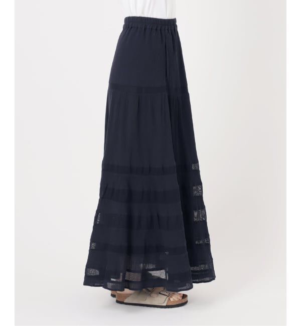 FRAMeWORK「≪追加予約≫コットンメッシュ切り替えスカート 2」|スカート|