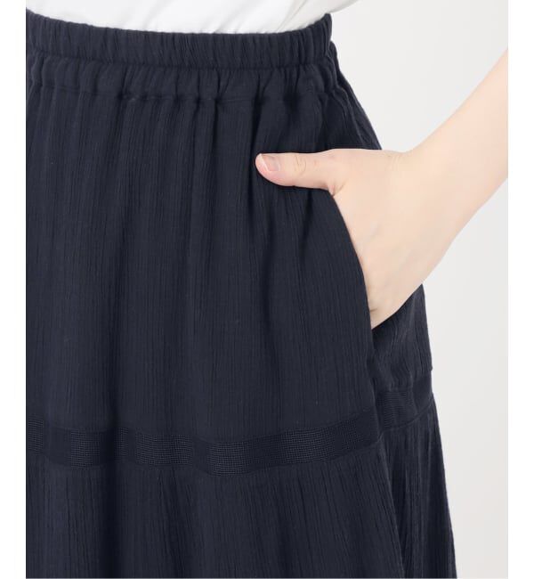 FRAMeWORK「≪追加予約≫コットンメッシュ切り替えスカート 2」|スカート|