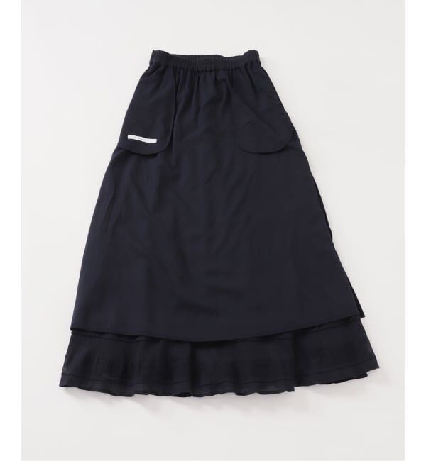 FRAMeWORK「≪追加予約≫コットンメッシュ切り替えスカート 2」|スカート|
