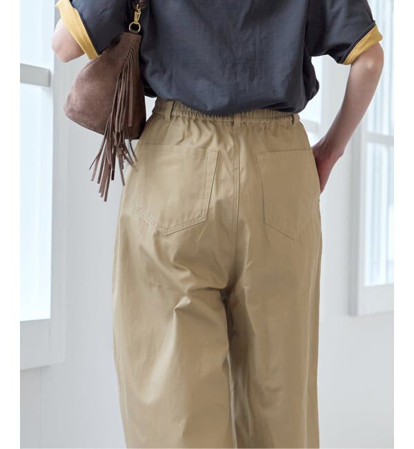 U by SPICK&SPAN「《追加予約》ルーズタックチノパンツ」|チノ|