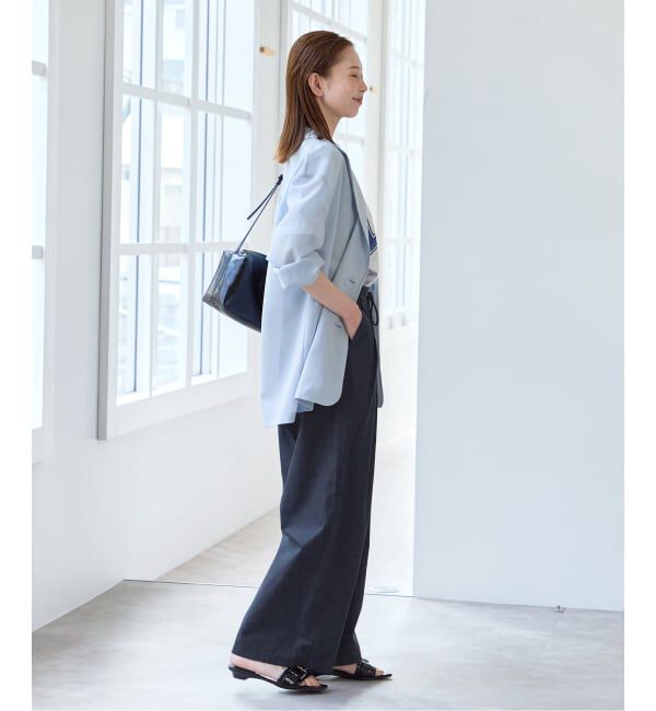 U by SPICK&SPAN「《追加予約》ルーズタックチノパンツ」|チノ|