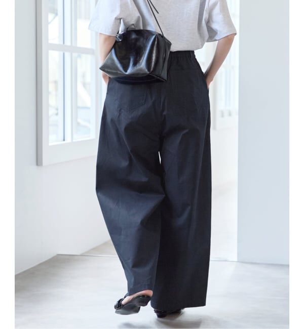 U by SPICK&SPAN「《追加予約》ルーズタックチノパンツ」|チノ|