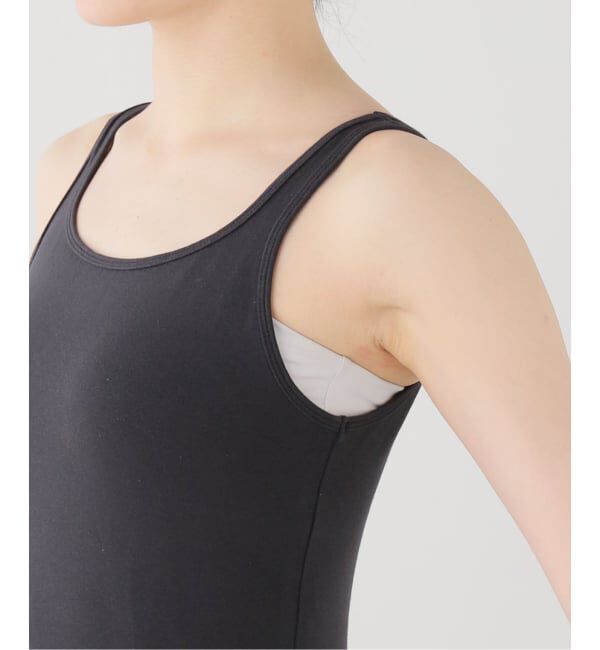  「【洗える】le / ル スクエアネック タンクトップ」|タンクトップ|