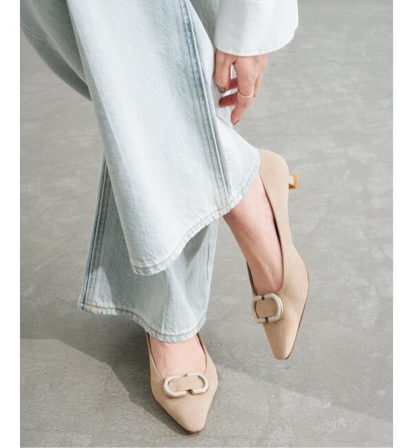  「3.5cmオーバルパーツパンプス」|パンプス|