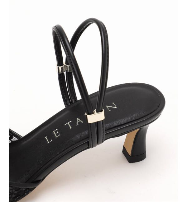  「5cmポインテッドフラワースパンコールミュール」|パンプス|