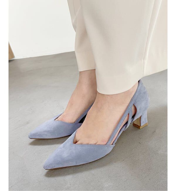  「5cmポインテッドサイドオープンパンプス」|パンプス|