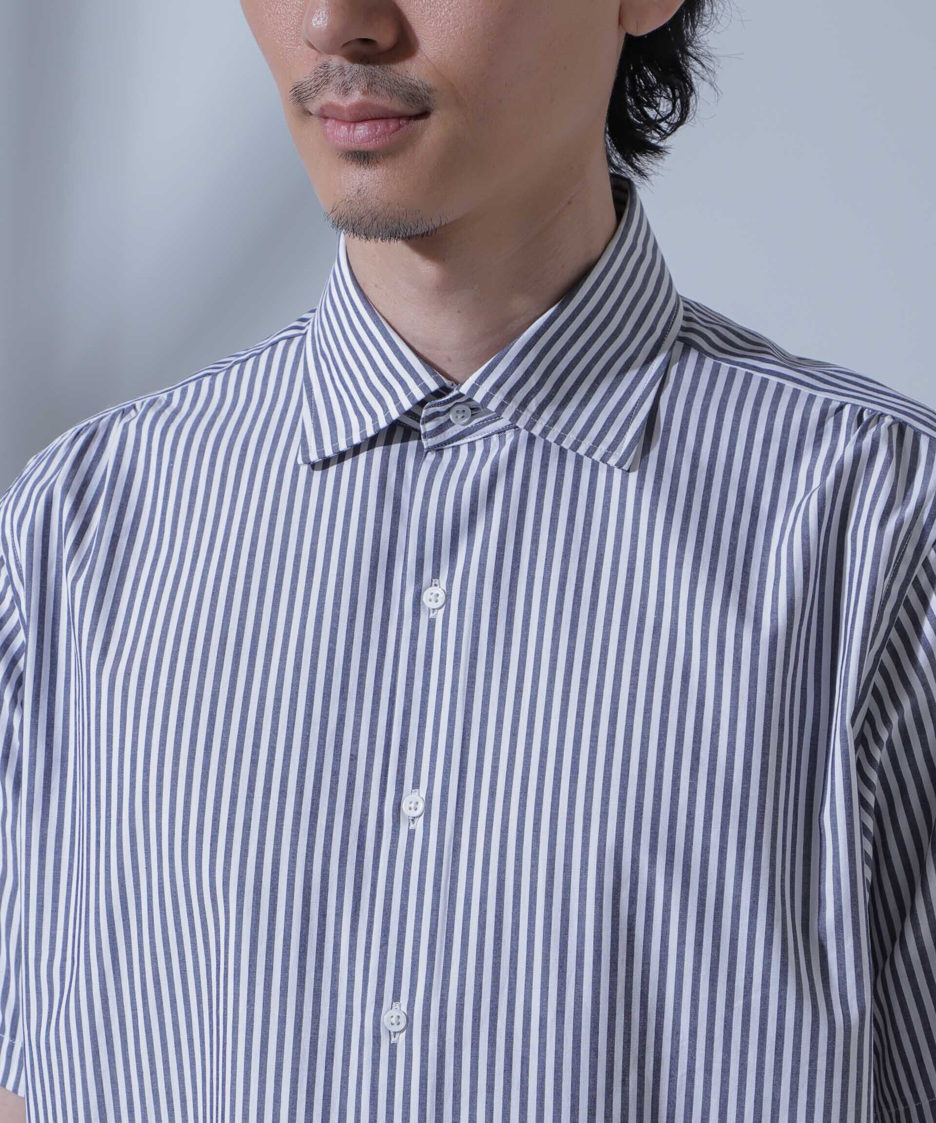 nano･universe「「N SHIRTS」AntiSoaked(R)汗染み防止セミワイドカラーシャツ半袖」|シャツ・ブラウス|