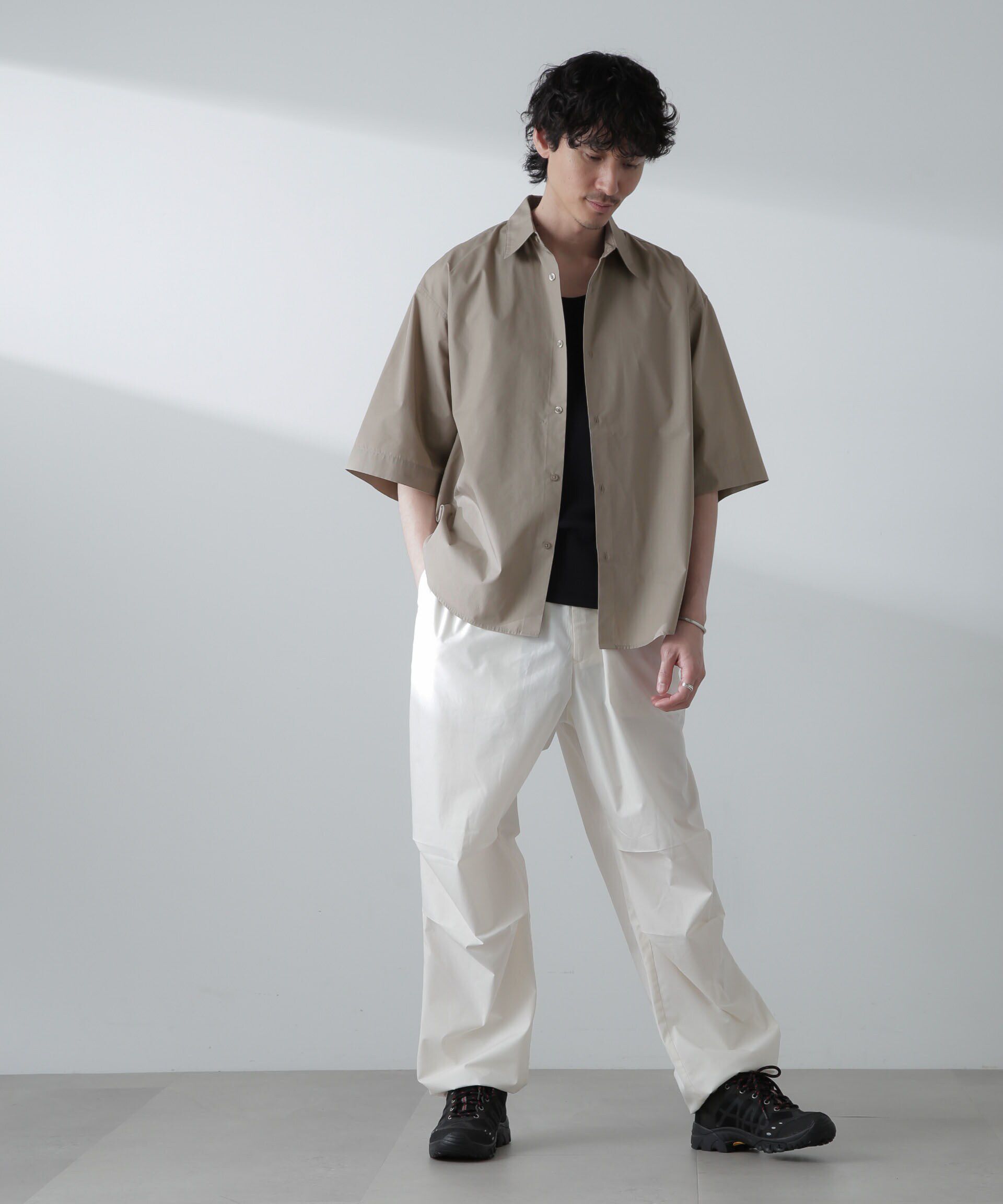 nano･universe「TCタイプライターシャツ 半袖」|シャツ・ブラウス|