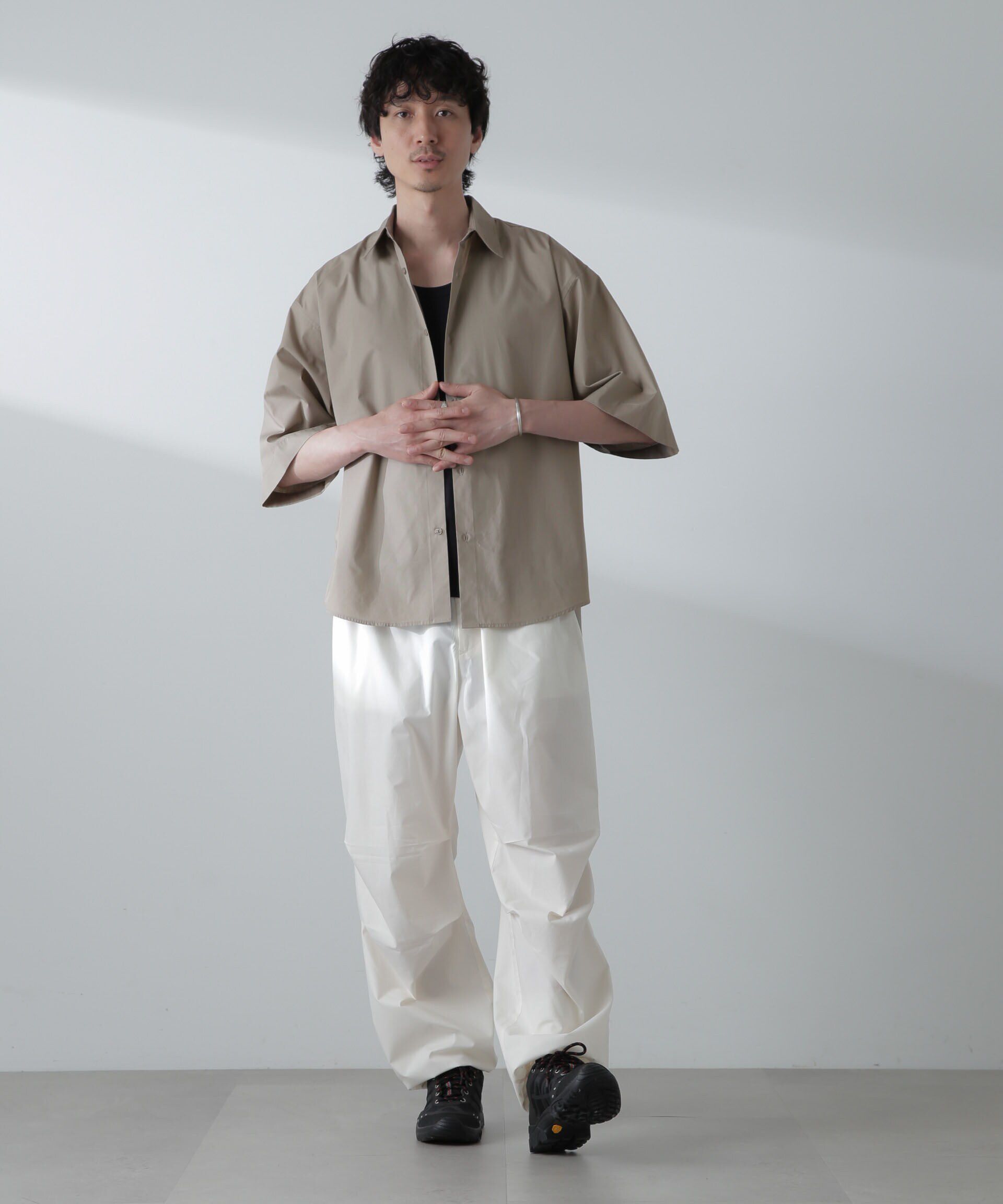 nano･universe「TCタイプライターシャツ 半袖」|シャツ・ブラウス|