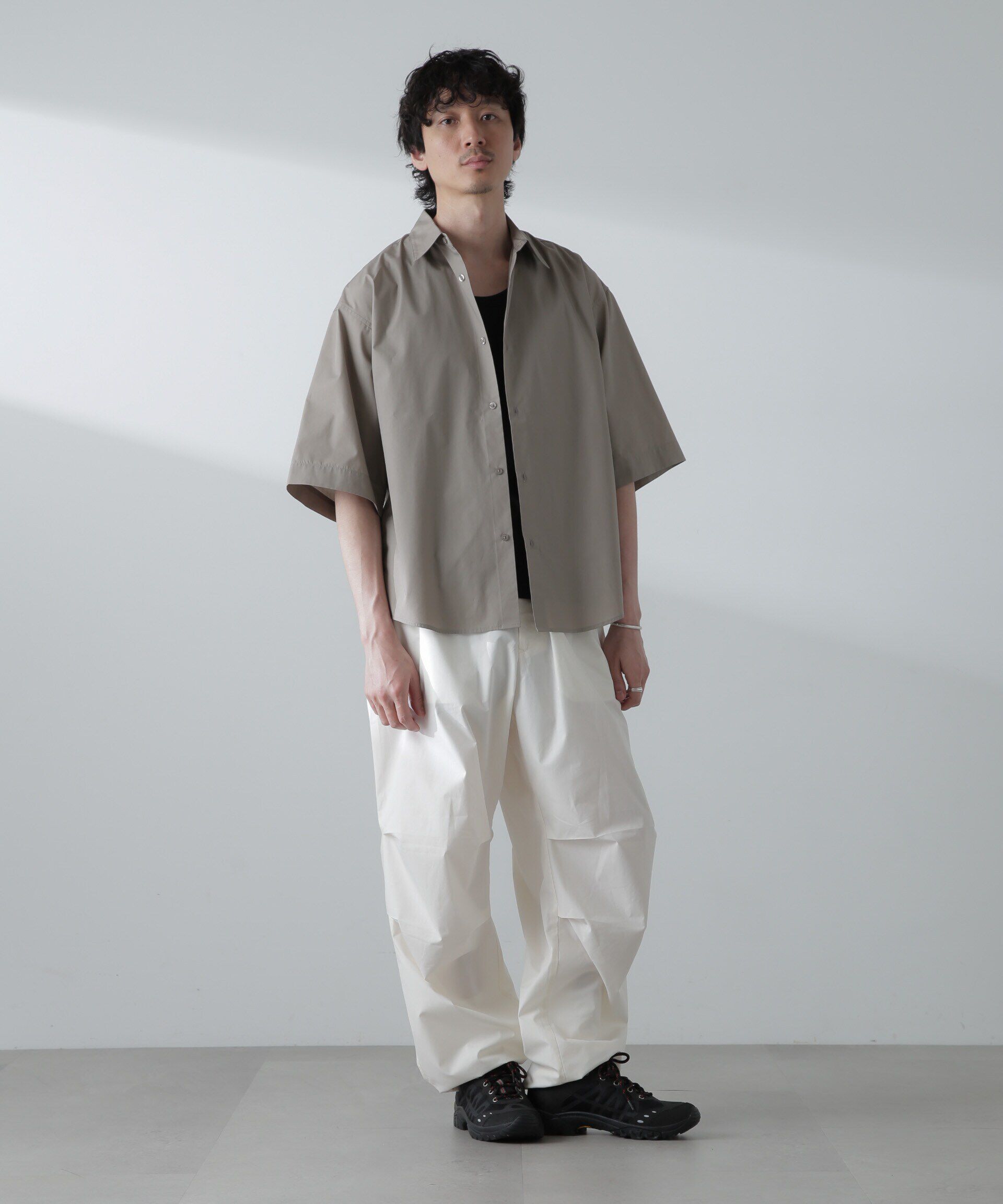 nano･universe「TCタイプライターシャツ 半袖」|シャツ・ブラウス|