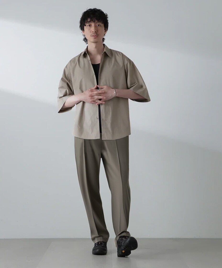 nano･universe「TCタイプライターシャツ 半袖」|シャツ・ブラウス|