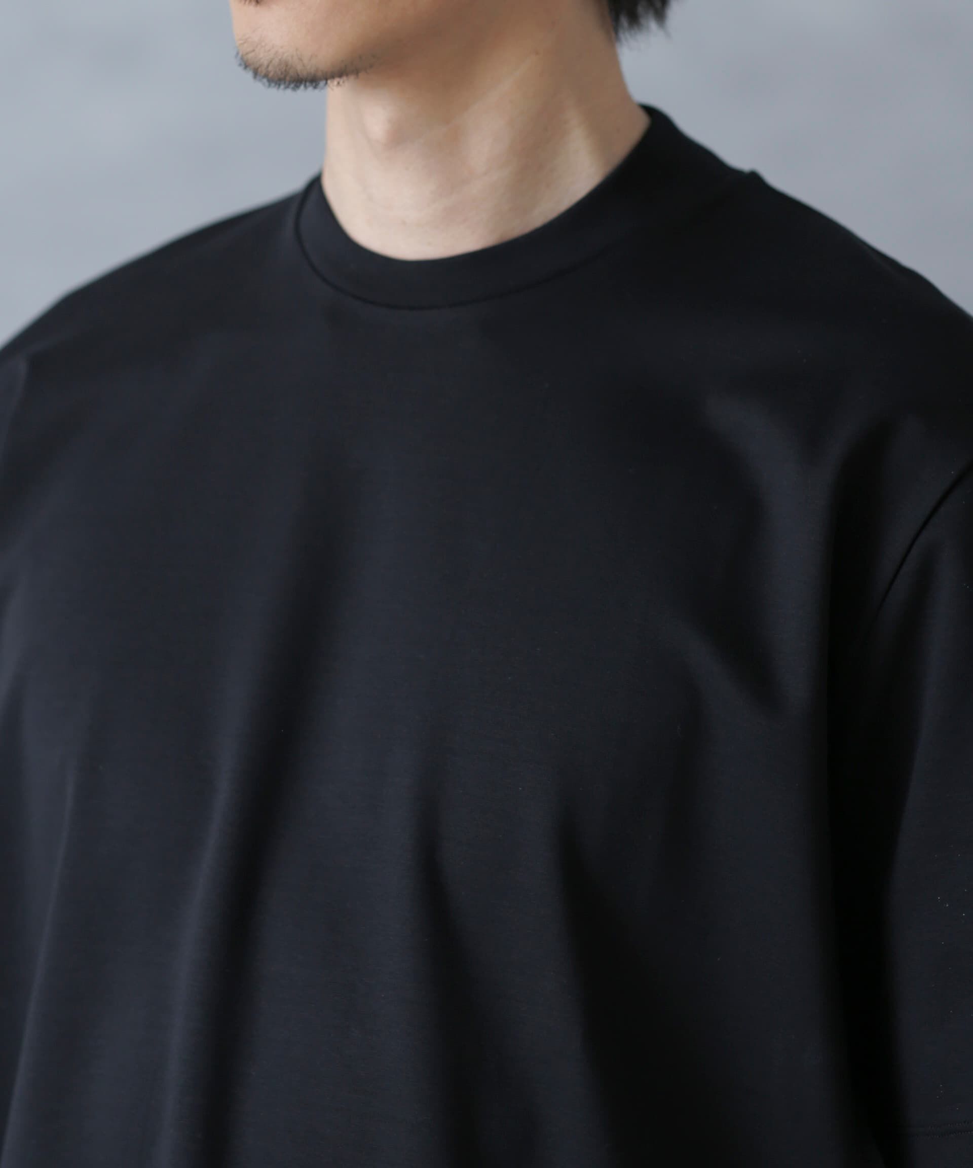 nano･universe「ジャケT(R)プレミアム クルーネック 半袖」|Tシャツ・カットソー|