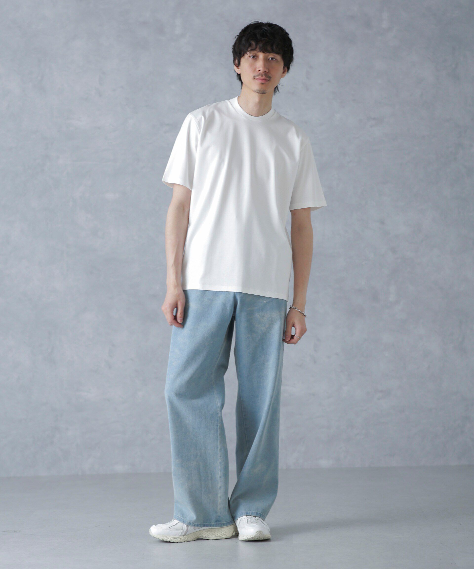 nano･universe「ジャケT(R)プレミアム クルーネック 半袖」|Tシャツ・カットソー|