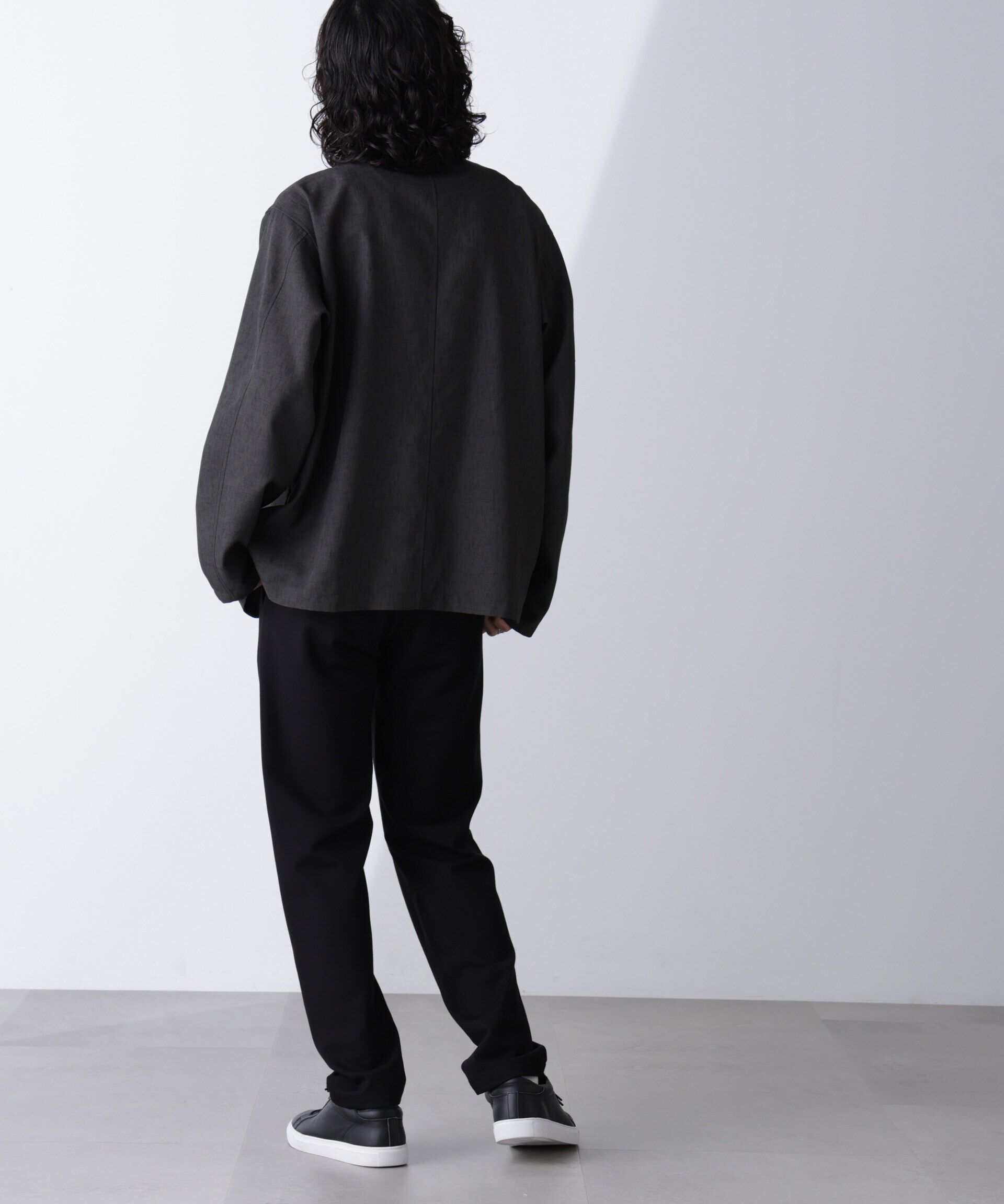 nano･universe「テックリネンラペルシャツ 長袖(セットアップ可)」|シャツ・ブラウス|