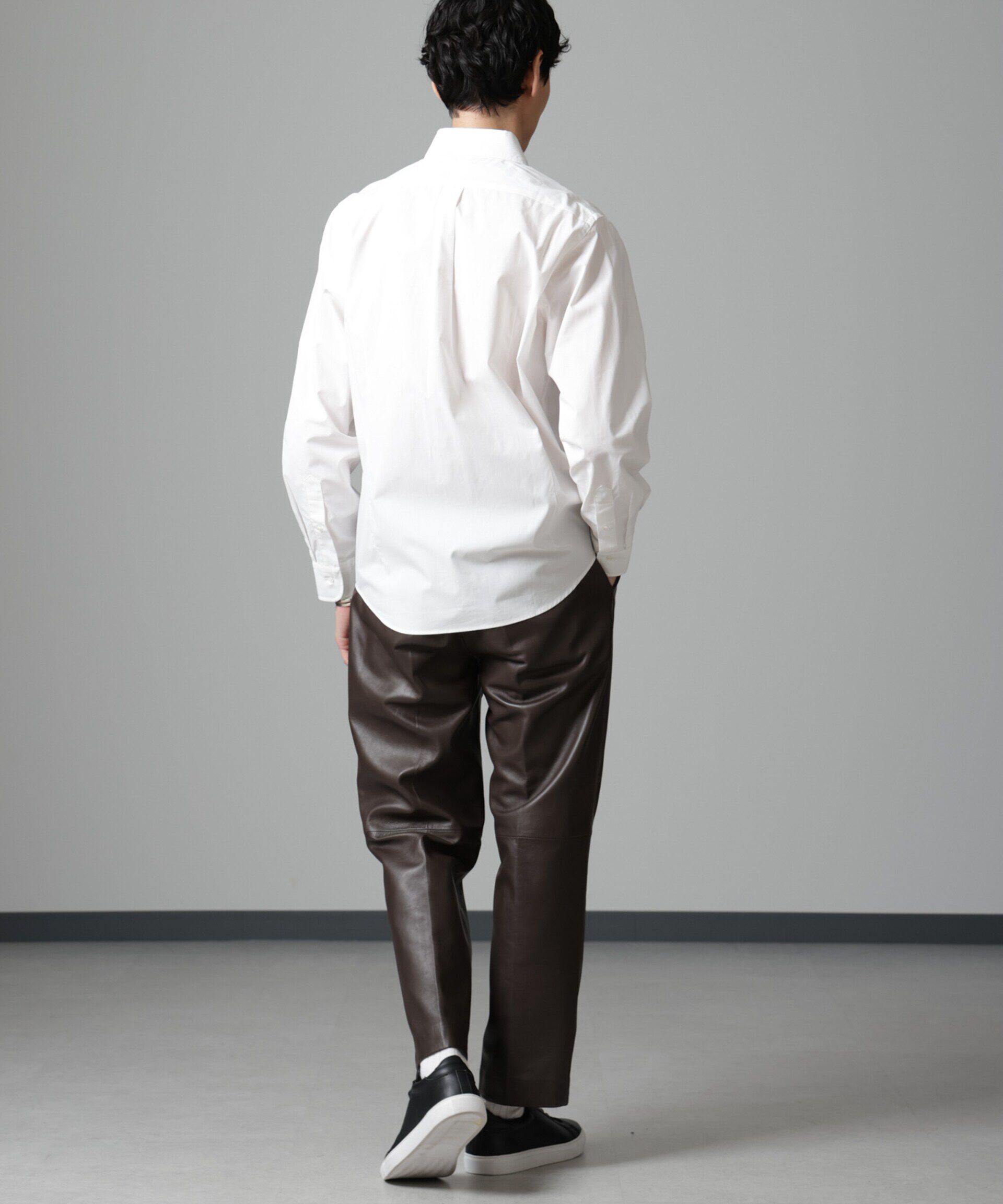 nano･universe「「N SHIRTS」AntiSoaked(R)汗染み防止セミワイドカラーシャツ長袖」|シャツ・ブラウス|