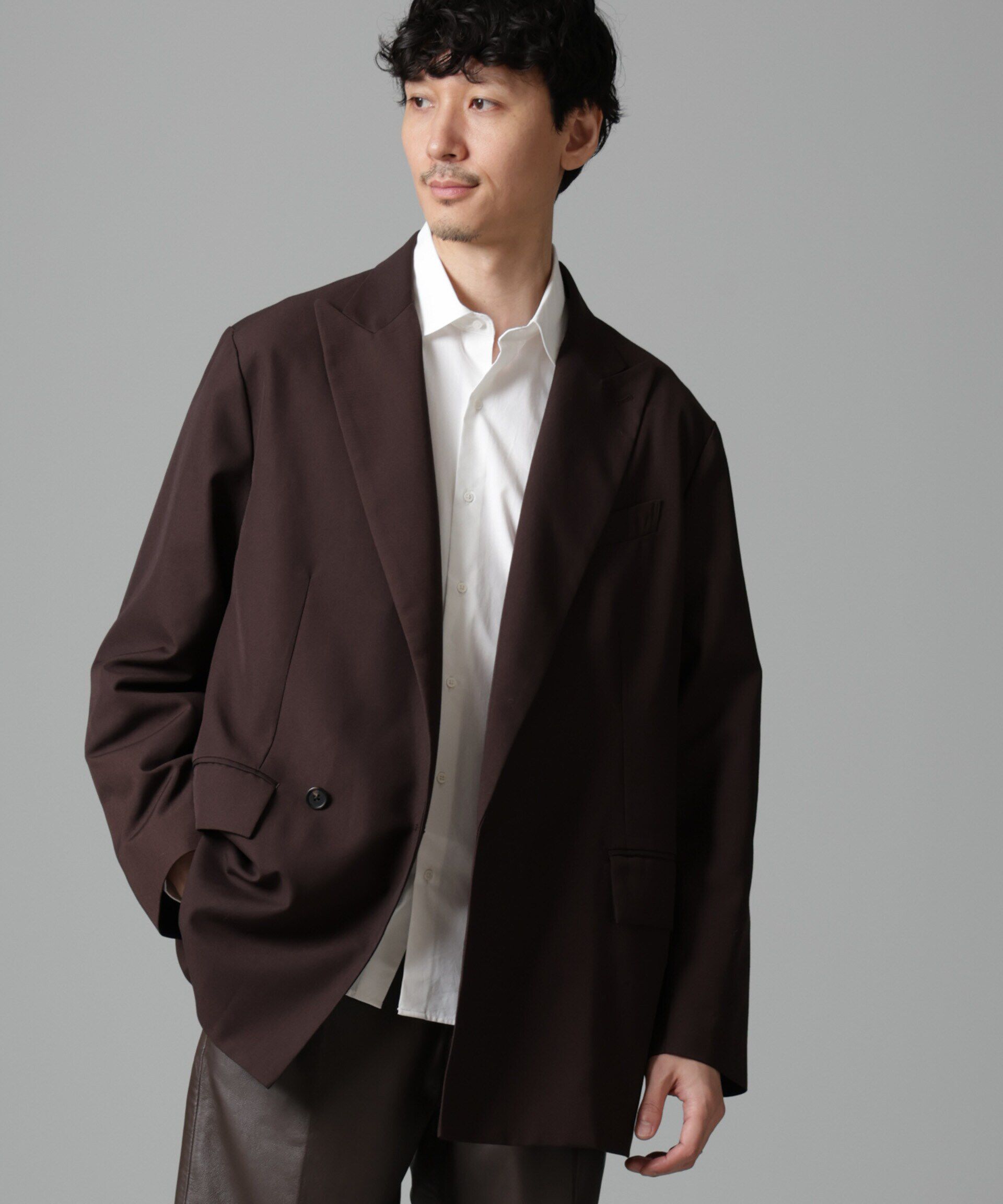 nano･universe「「N SHIRTS」AntiSoaked(R)汗染み防止セミワイドカラーシャツ長袖」|シャツ・ブラウス|