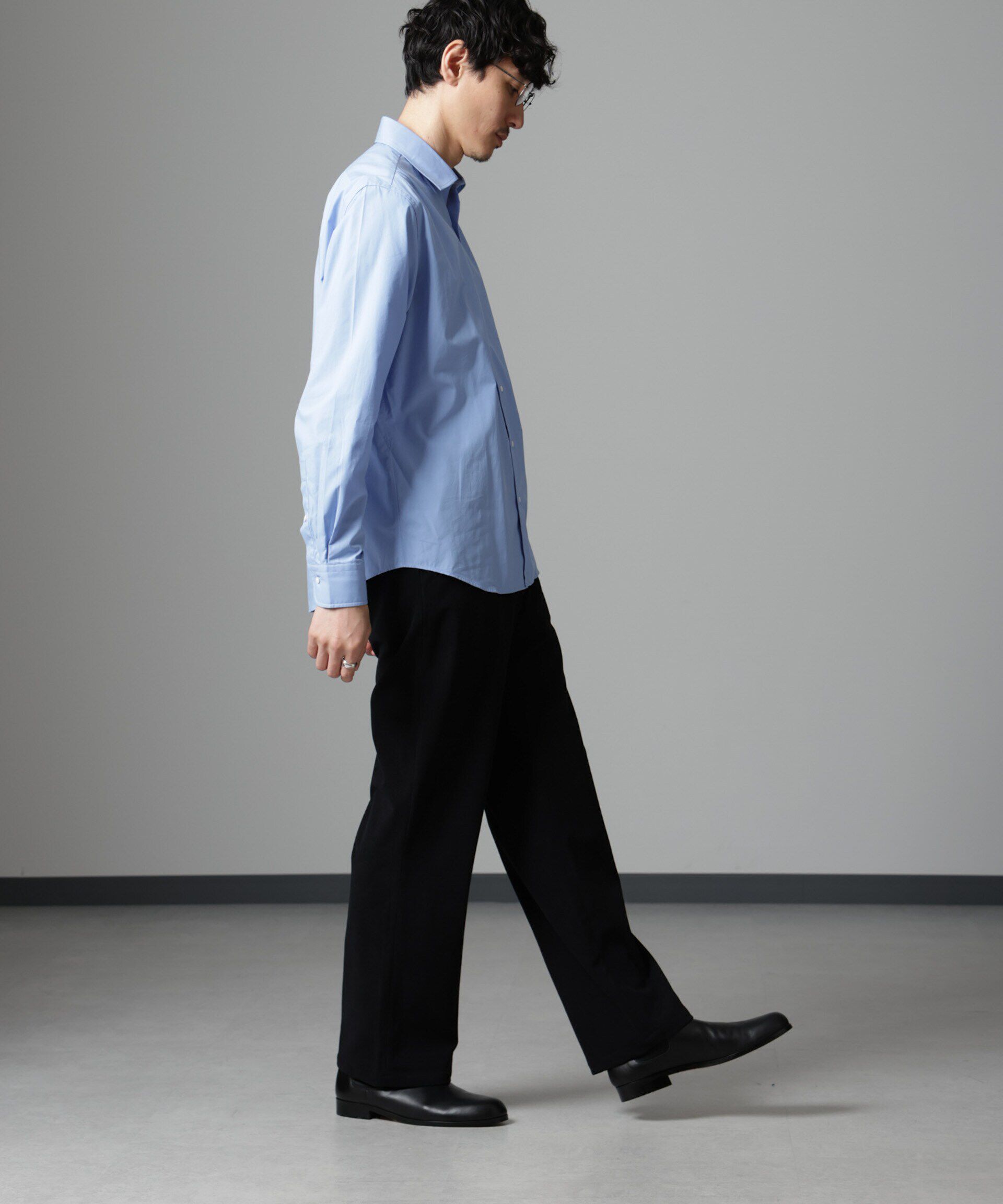 nano･universe「「N SHIRTS」AntiSoaked(R)汗染み防止セミワイドカラーシャツ長袖」|シャツ・ブラウス|