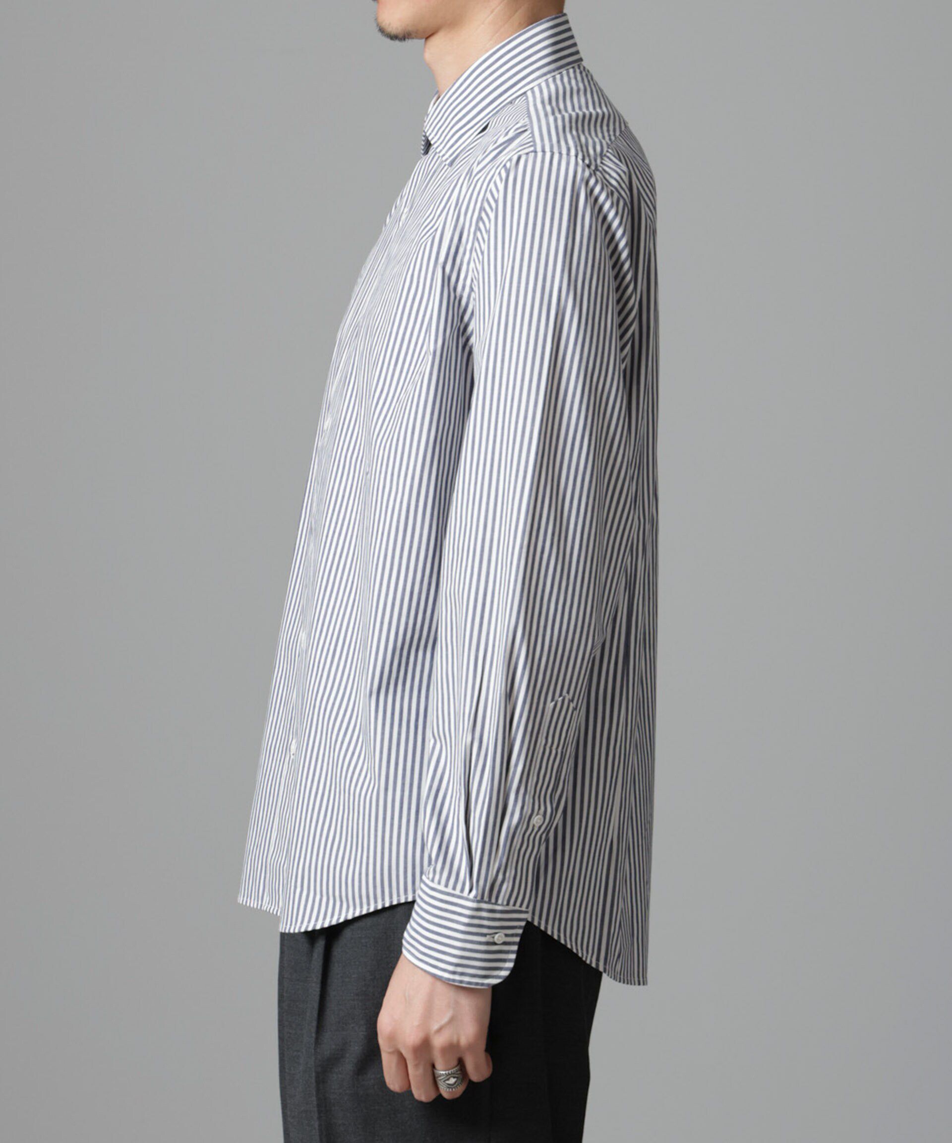 nano･universe「「N SHIRTS」AntiSoaked(R)汗染み防止セミワイドカラーシャツ長袖」|シャツ・ブラウス|