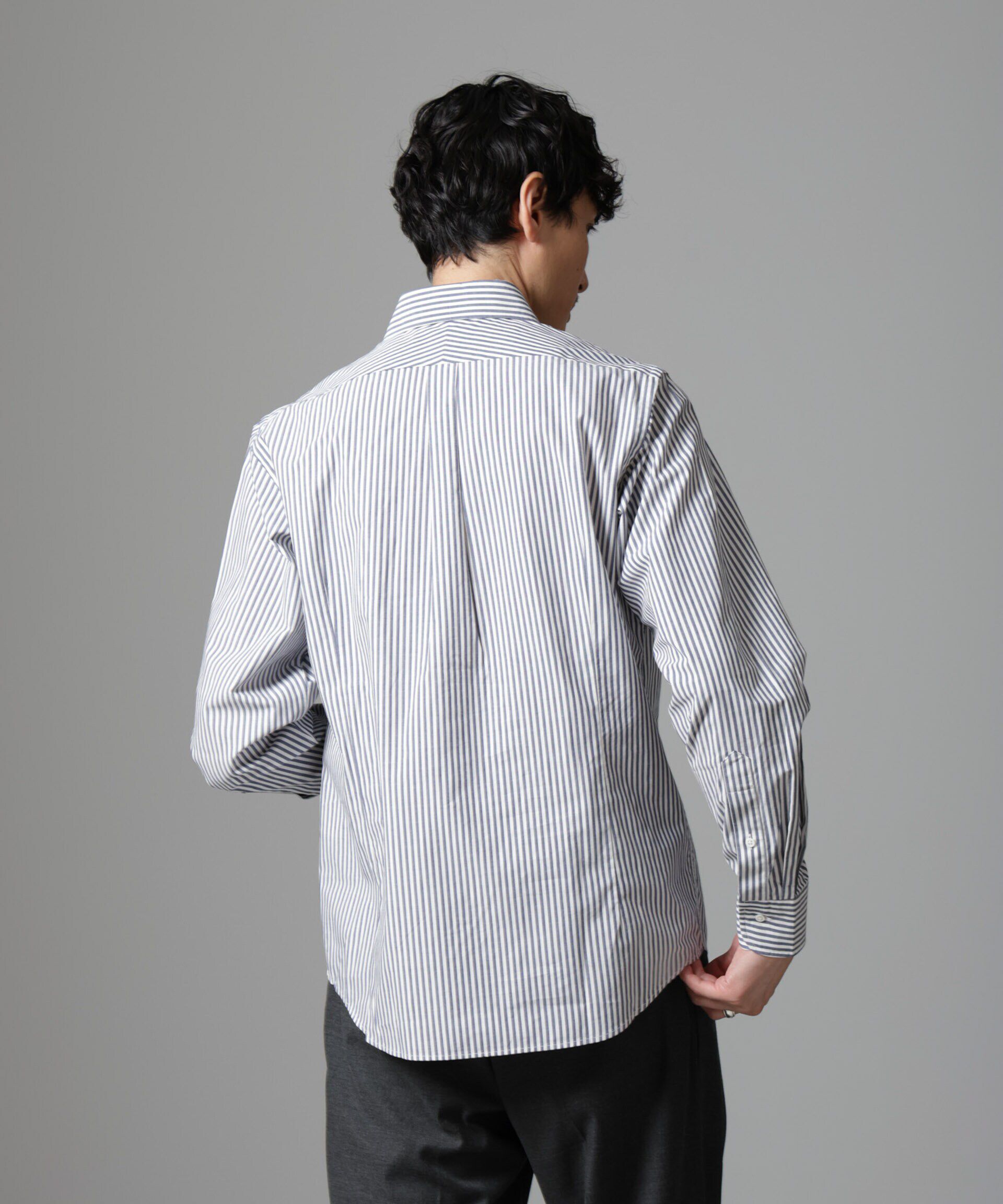 nano･universe「「N SHIRTS」AntiSoaked(R)汗染み防止セミワイドカラーシャツ長袖」|シャツ・ブラウス|