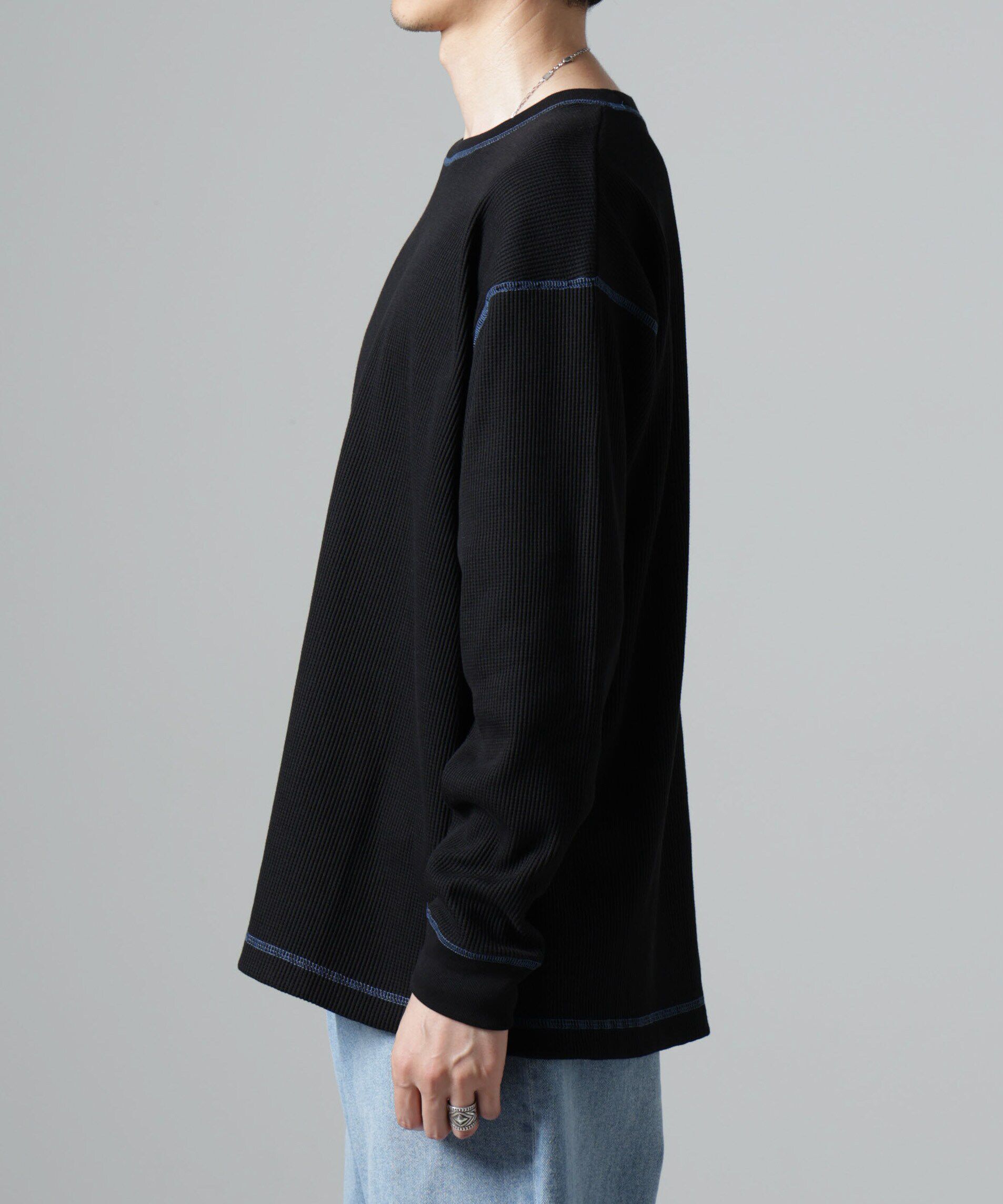 nano･universe「ステッチワッフルＴシャツ 長袖」|Tシャツ・カットソー|