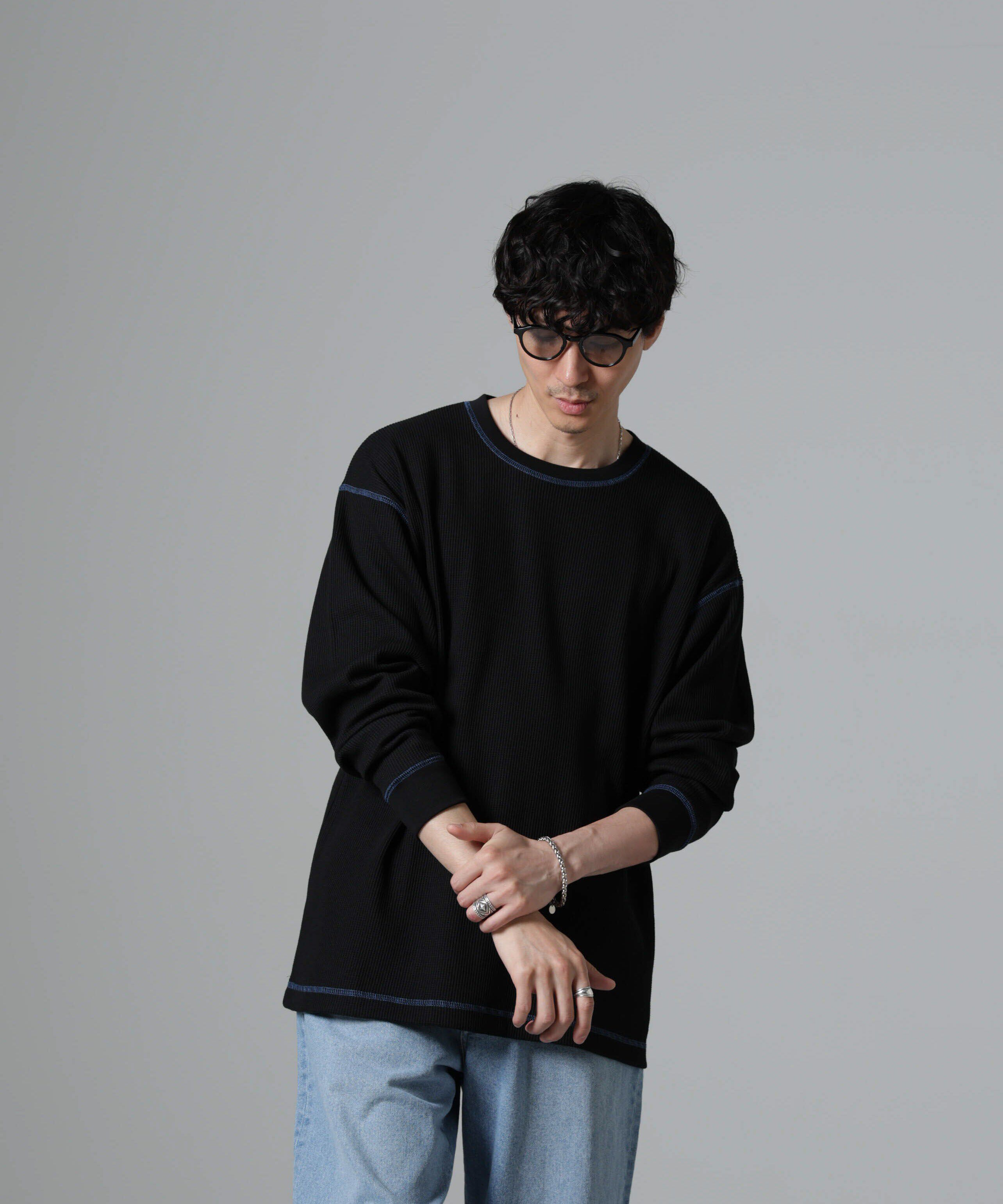 nano･universe「ステッチワッフルＴシャツ 長袖」|Tシャツ・カットソー|