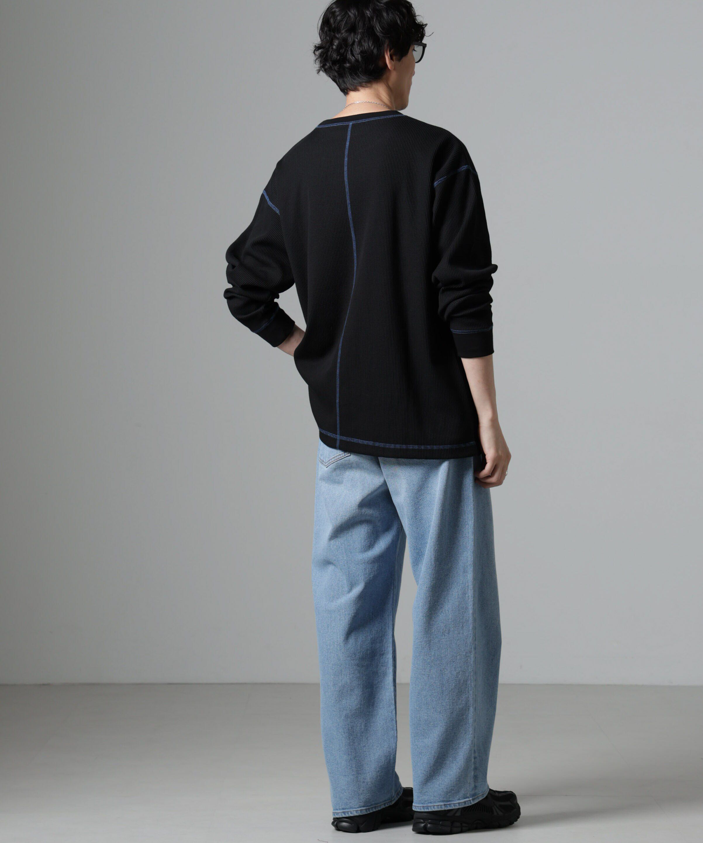 nano･universe「ステッチワッフルＴシャツ 長袖」|Tシャツ・カットソー|