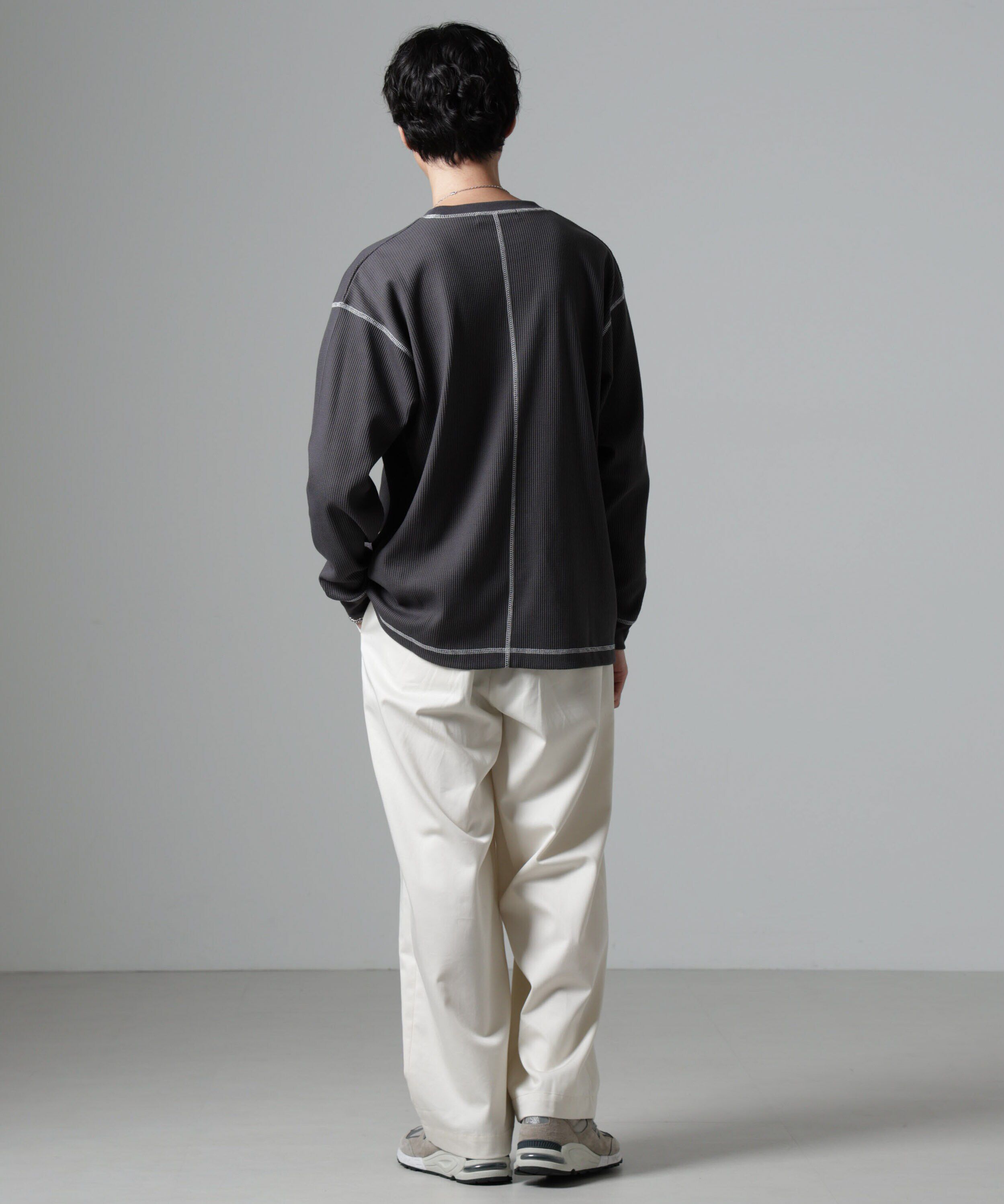 nano･universe「ステッチワッフルＴシャツ 長袖」|Tシャツ・カットソー|