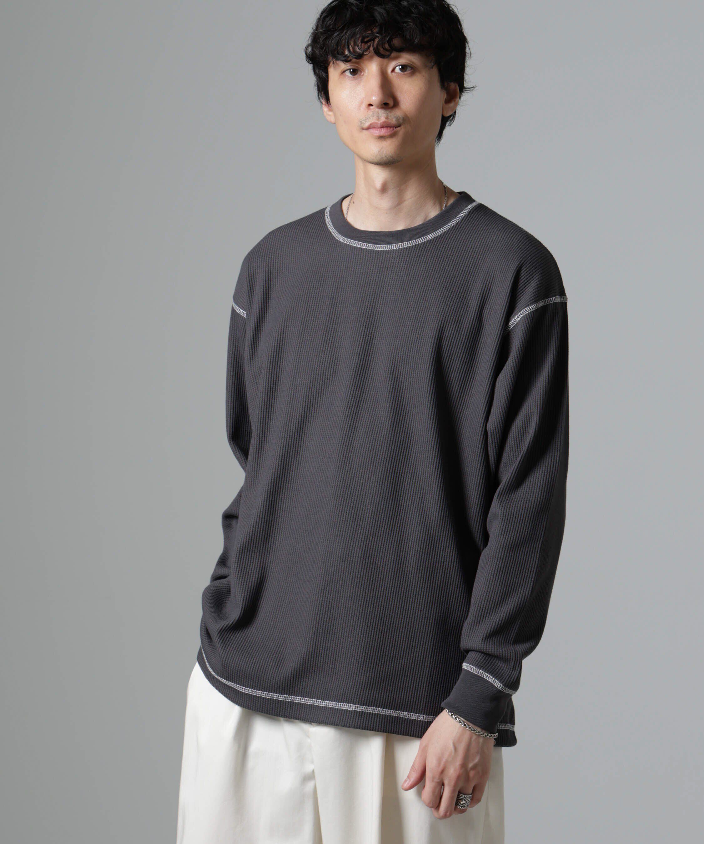 nano･universe「ステッチワッフルＴシャツ 長袖」|Tシャツ・カットソー|