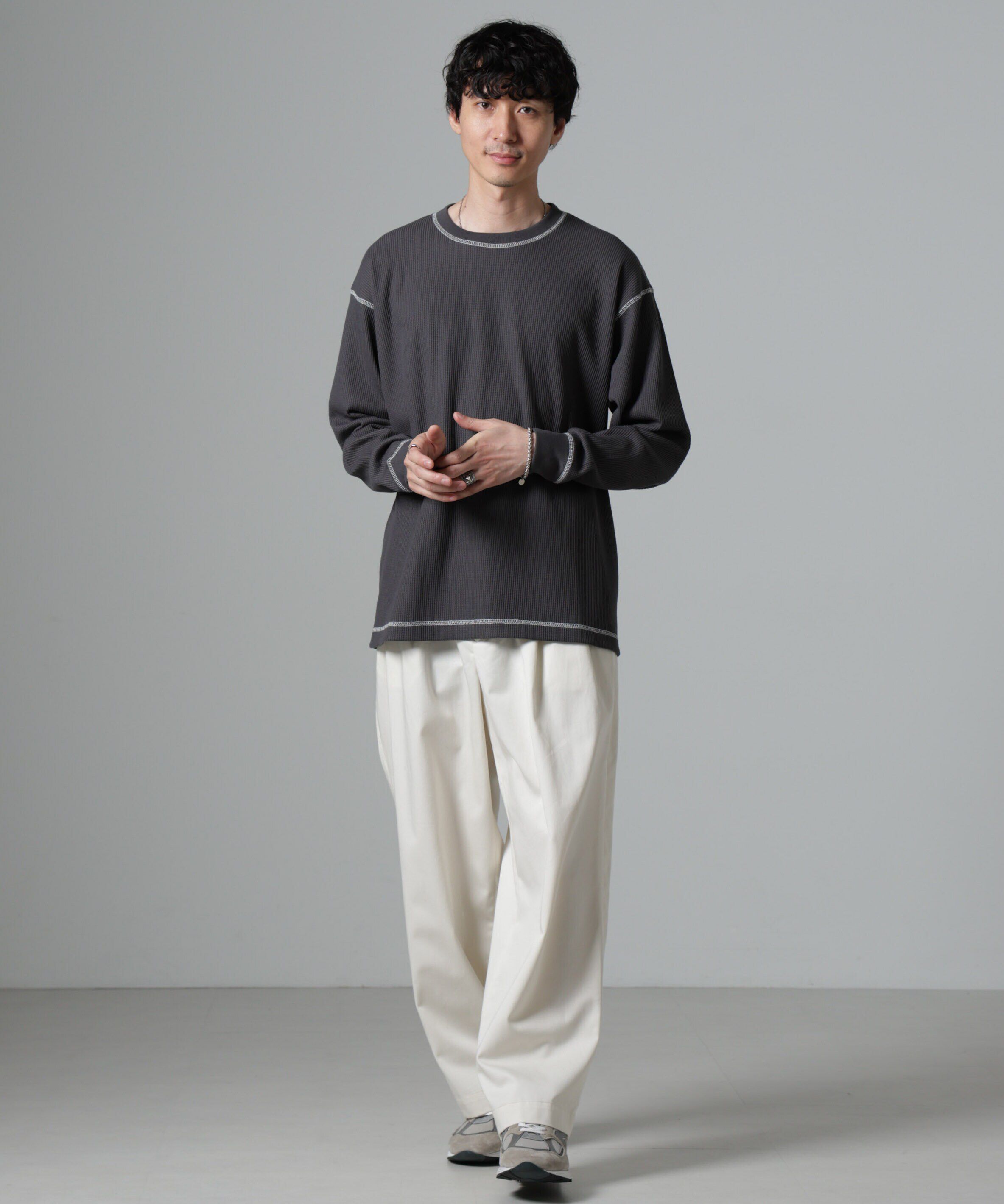 nano･universe「ステッチワッフルＴシャツ 長袖」|Tシャツ・カットソー|