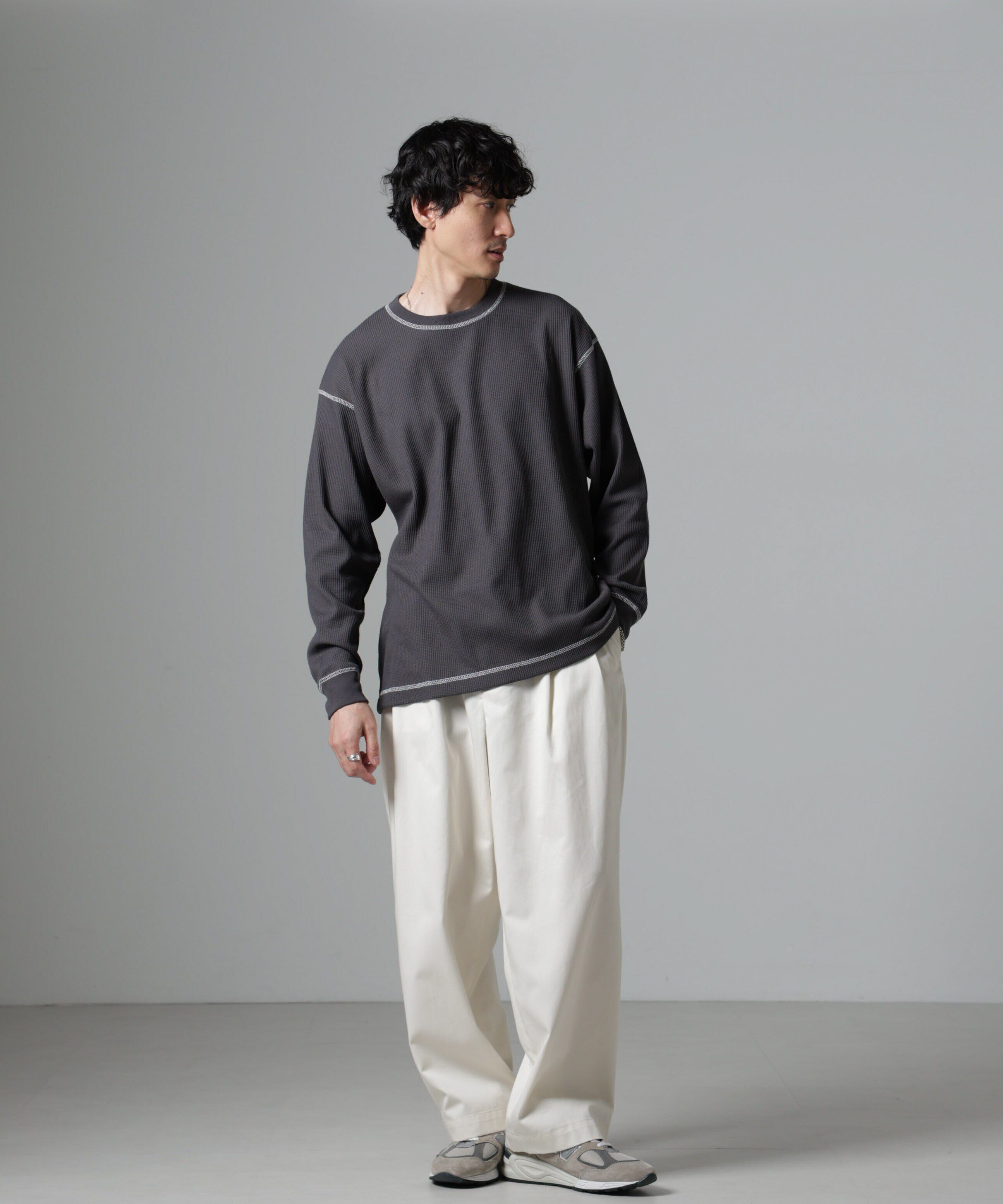 nano･universe「ステッチワッフルＴシャツ 長袖」|Tシャツ・カットソー|