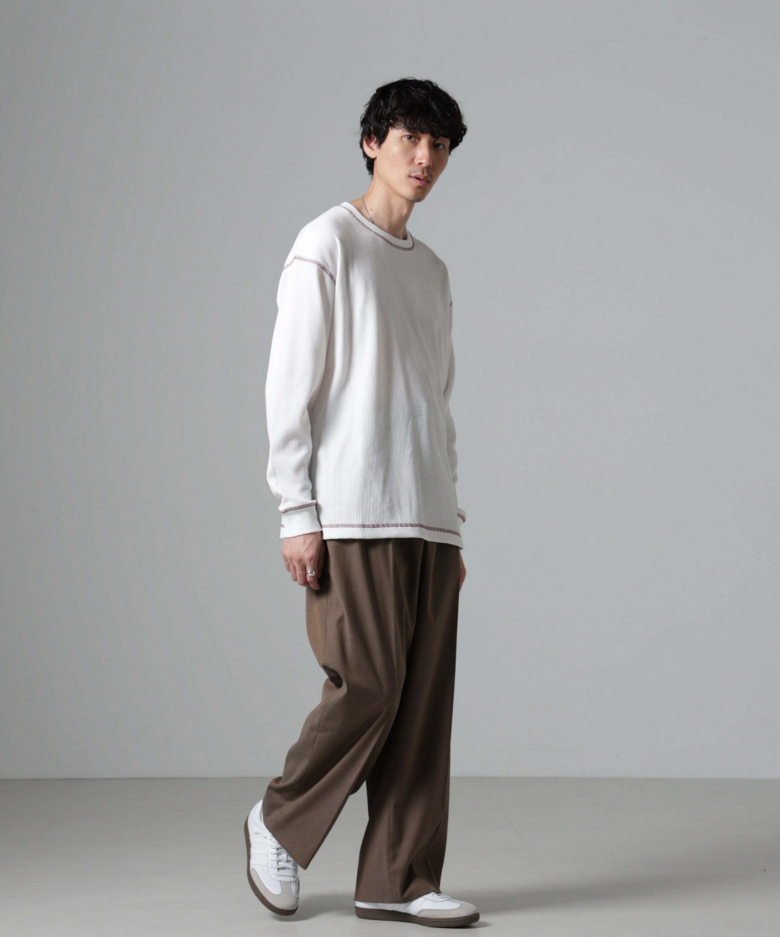 nano･universe「ステッチワッフルＴシャツ 長袖」|Tシャツ・カットソー|