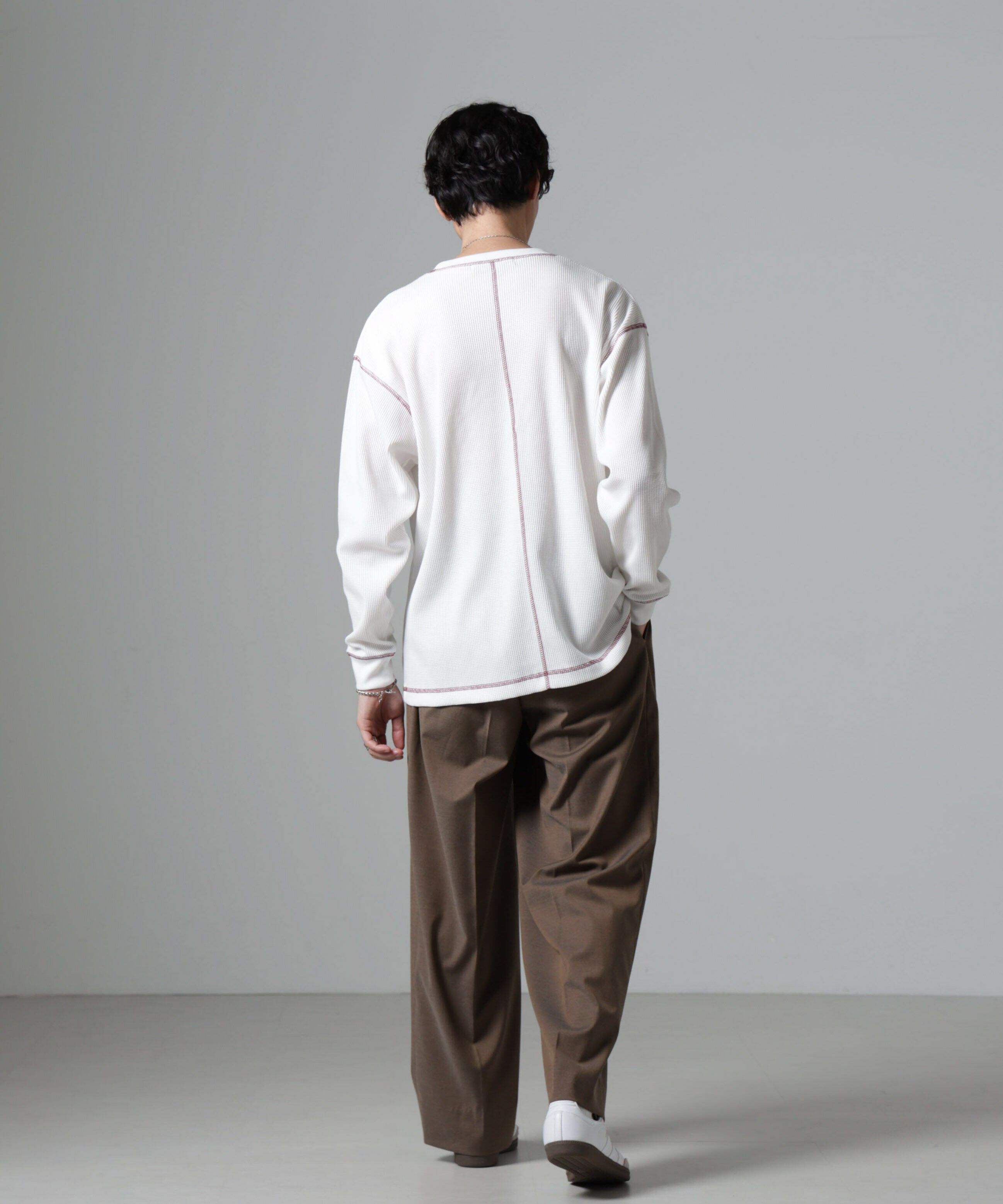 nano･universe「ステッチワッフルＴシャツ 長袖」|Tシャツ・カットソー|