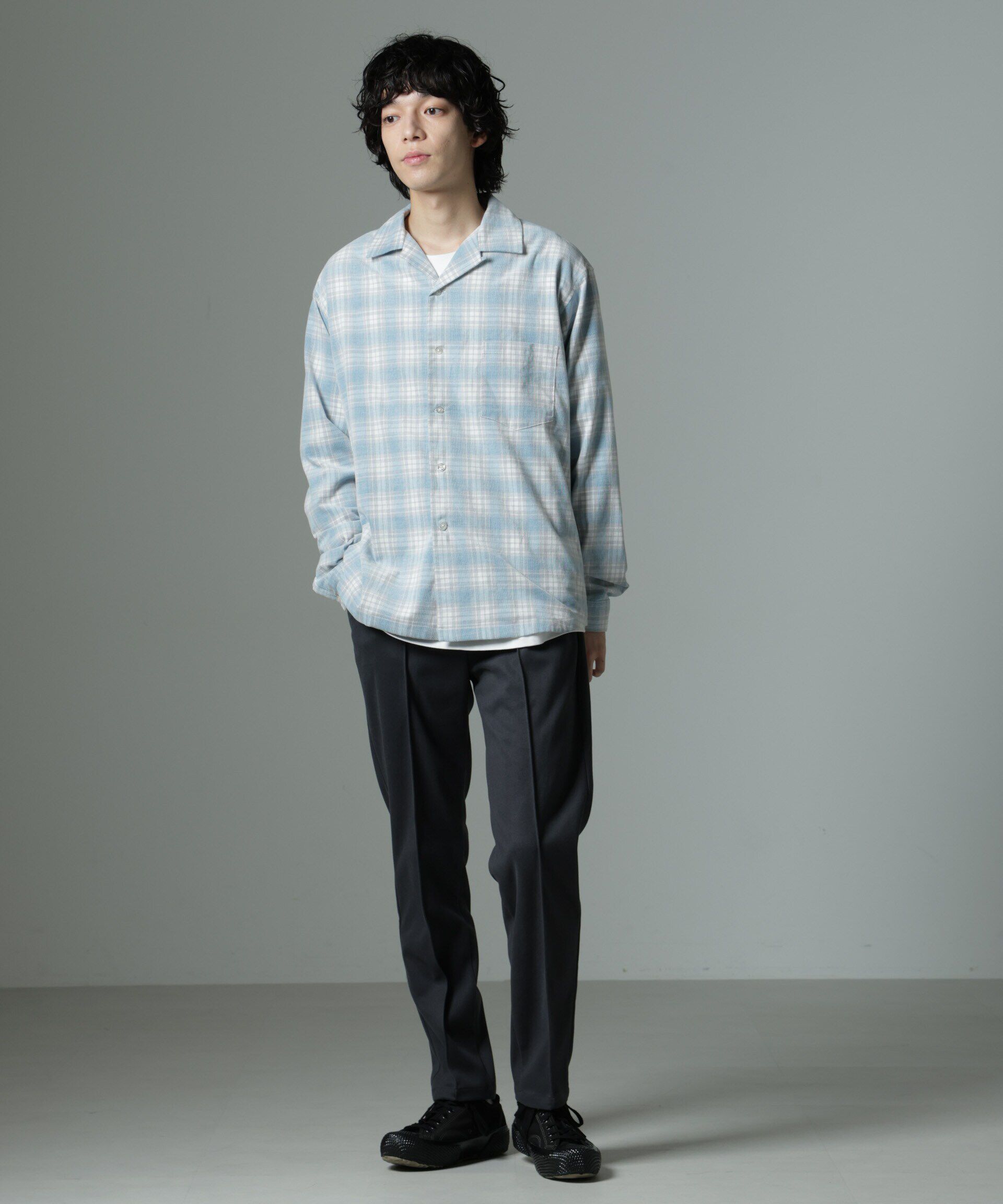 nano･universe「チェックシャツコール」|シャツ・ブラウス|
