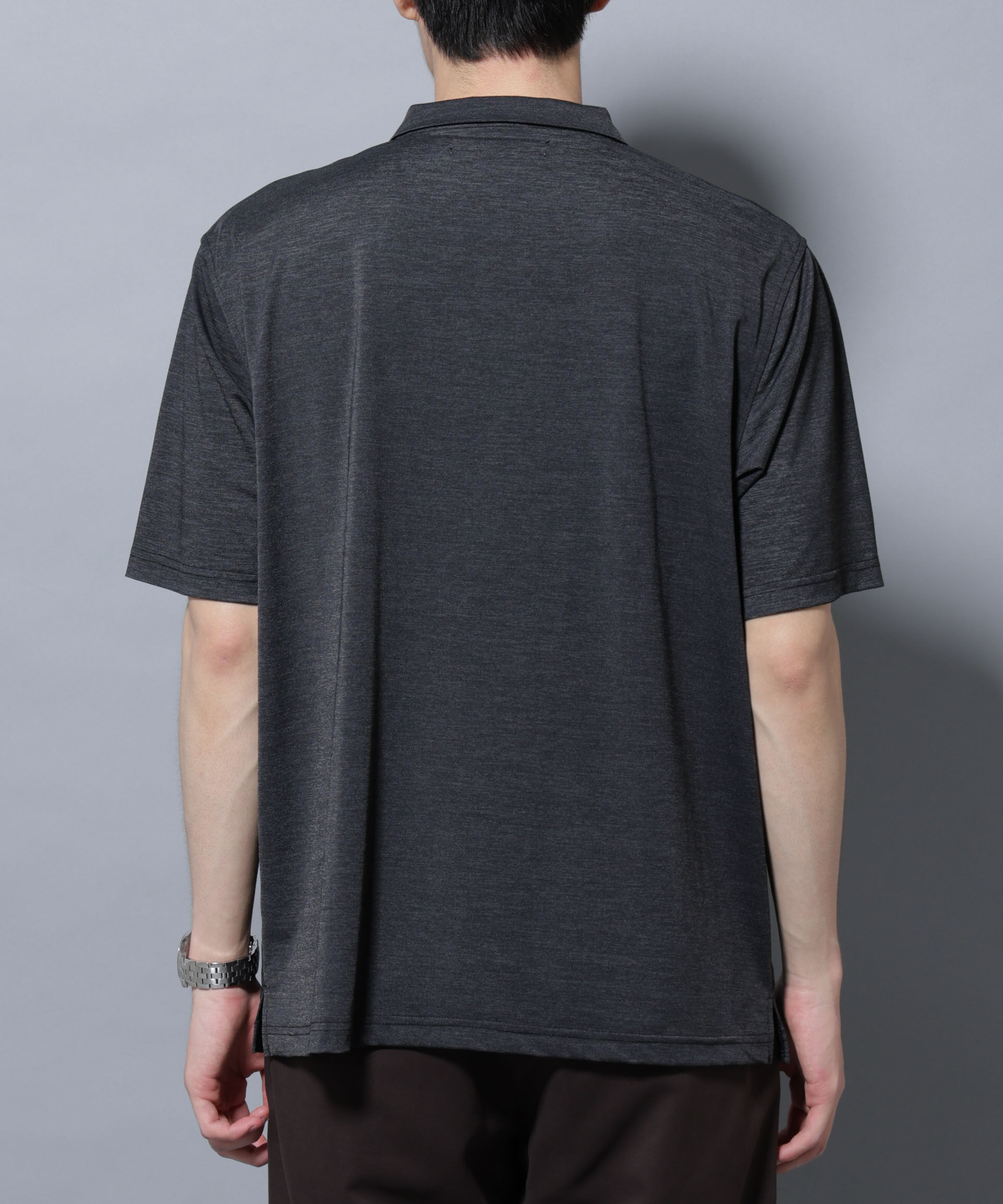 nano･universe「ストレッチメランジポロシャツ半袖」|Tシャツ・カットソー|