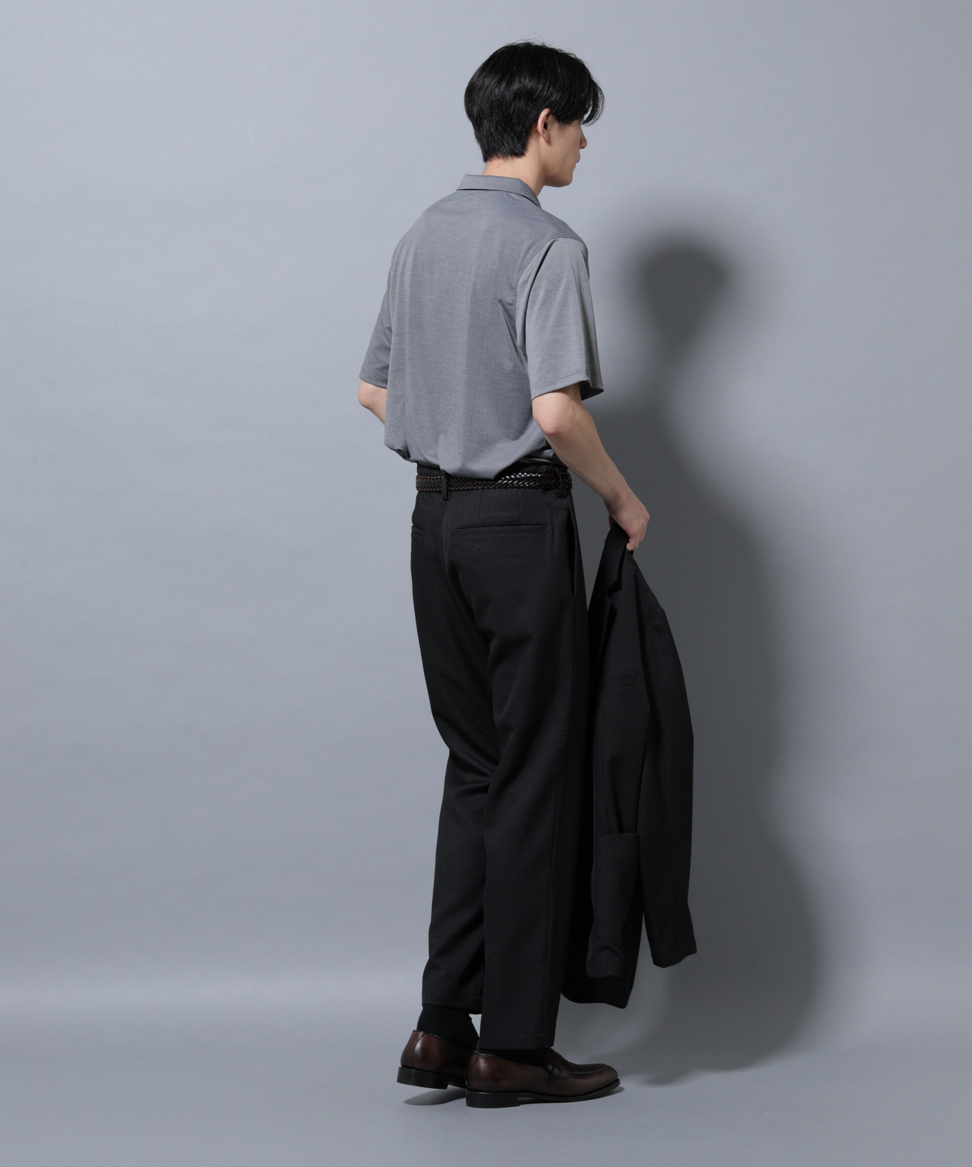 nano･universe「ストレッチメランジポロシャツ半袖」|Tシャツ・カットソー|