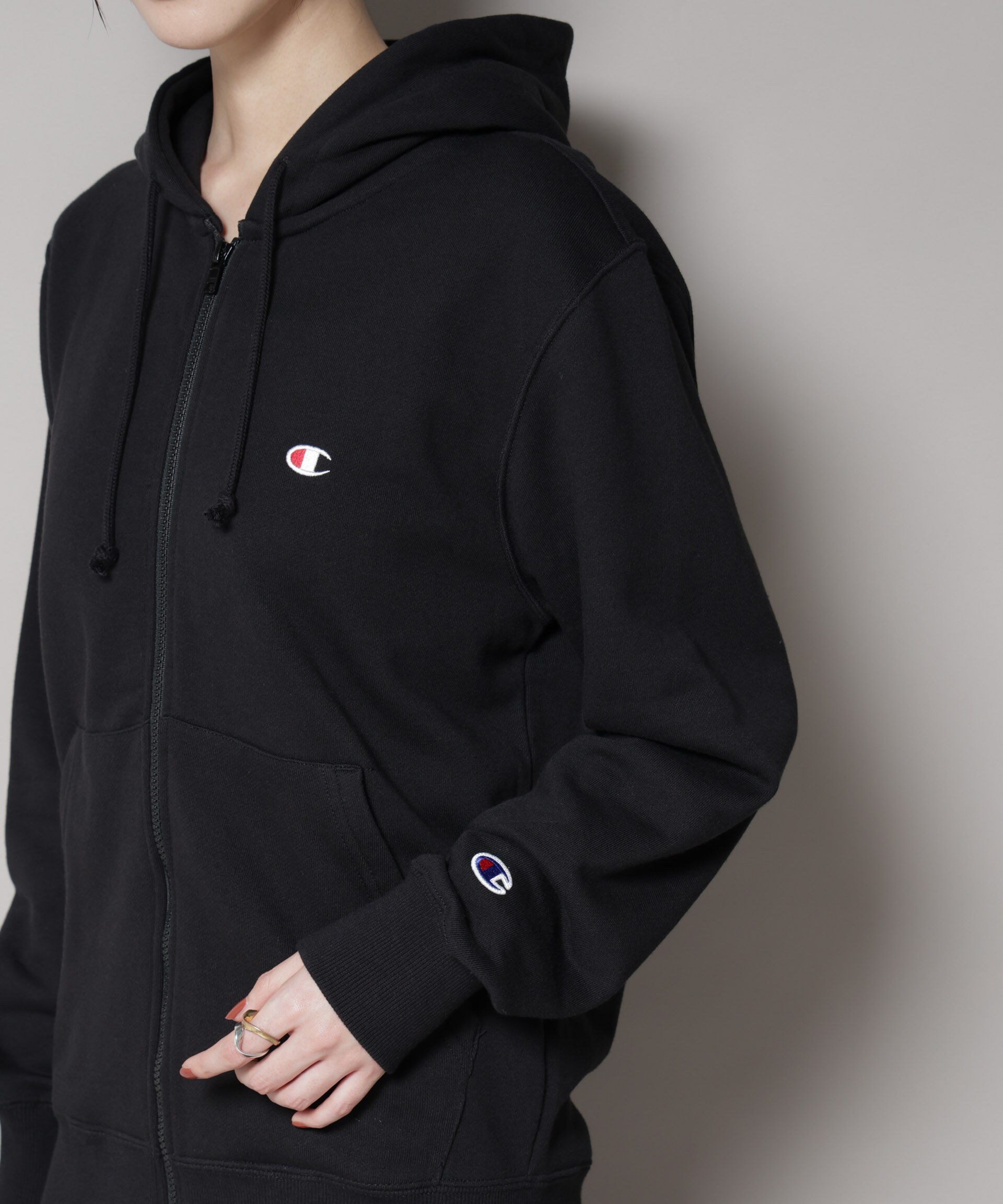 nano･universe「Champion/ZIP HOODED SWEATSHIRT」|Tシャツ・カットソー|