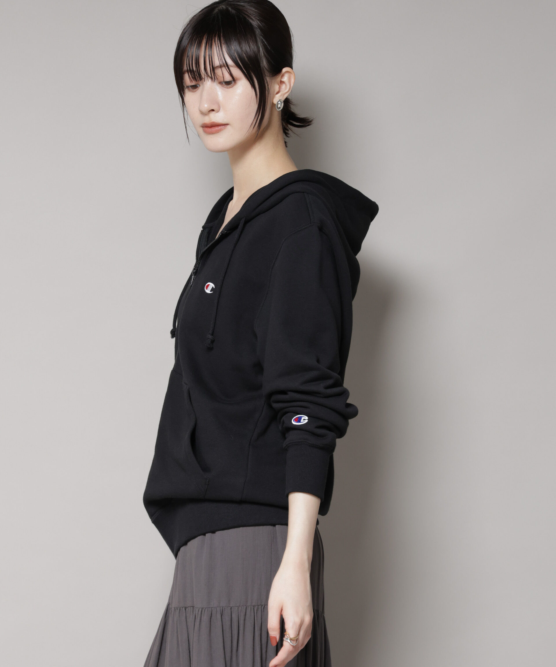 nano･universe「Champion/ZIP HOODED SWEATSHIRT」|Tシャツ・カットソー|