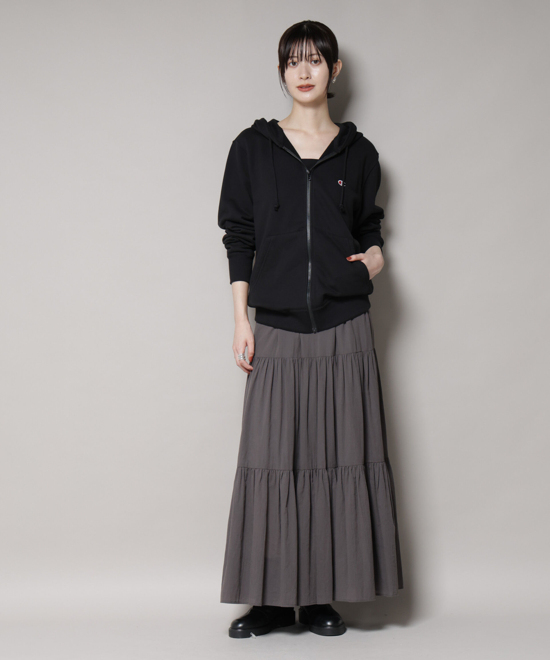 nano･universe「Champion/ZIP HOODED SWEATSHIRT」|Tシャツ・カットソー|