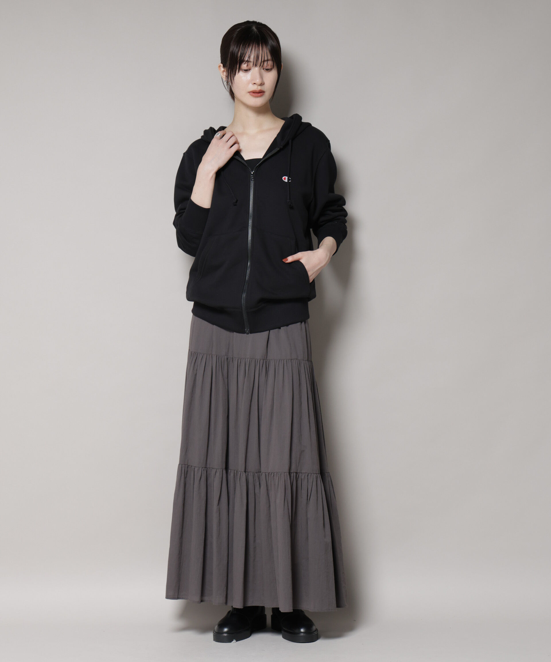 nano･universe「Champion/ZIP HOODED SWEATSHIRT」|Tシャツ・カットソー|