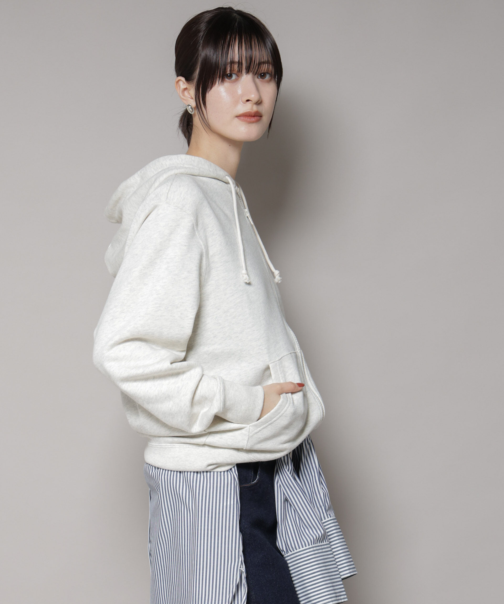 nano･universe「Champion/ZIP HOODED SWEATSHIRT」|Tシャツ・カットソー|