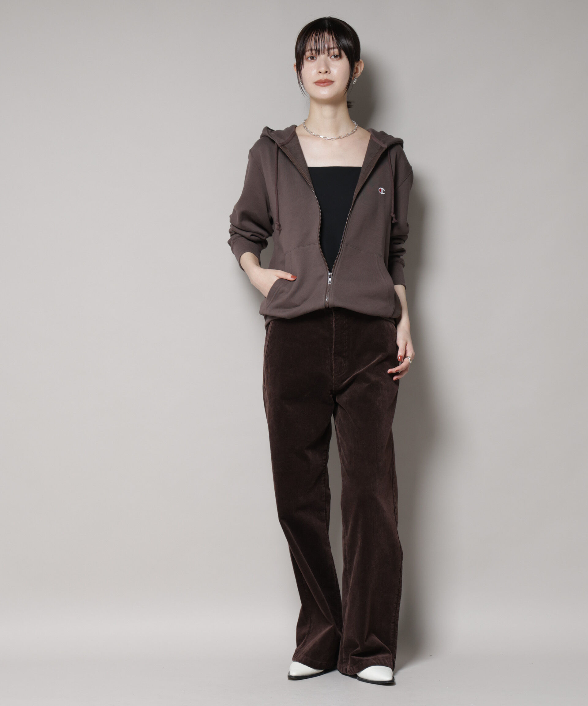 nano･universe「Champion/ZIP HOODED SWEATSHIRT」|Tシャツ・カットソー|