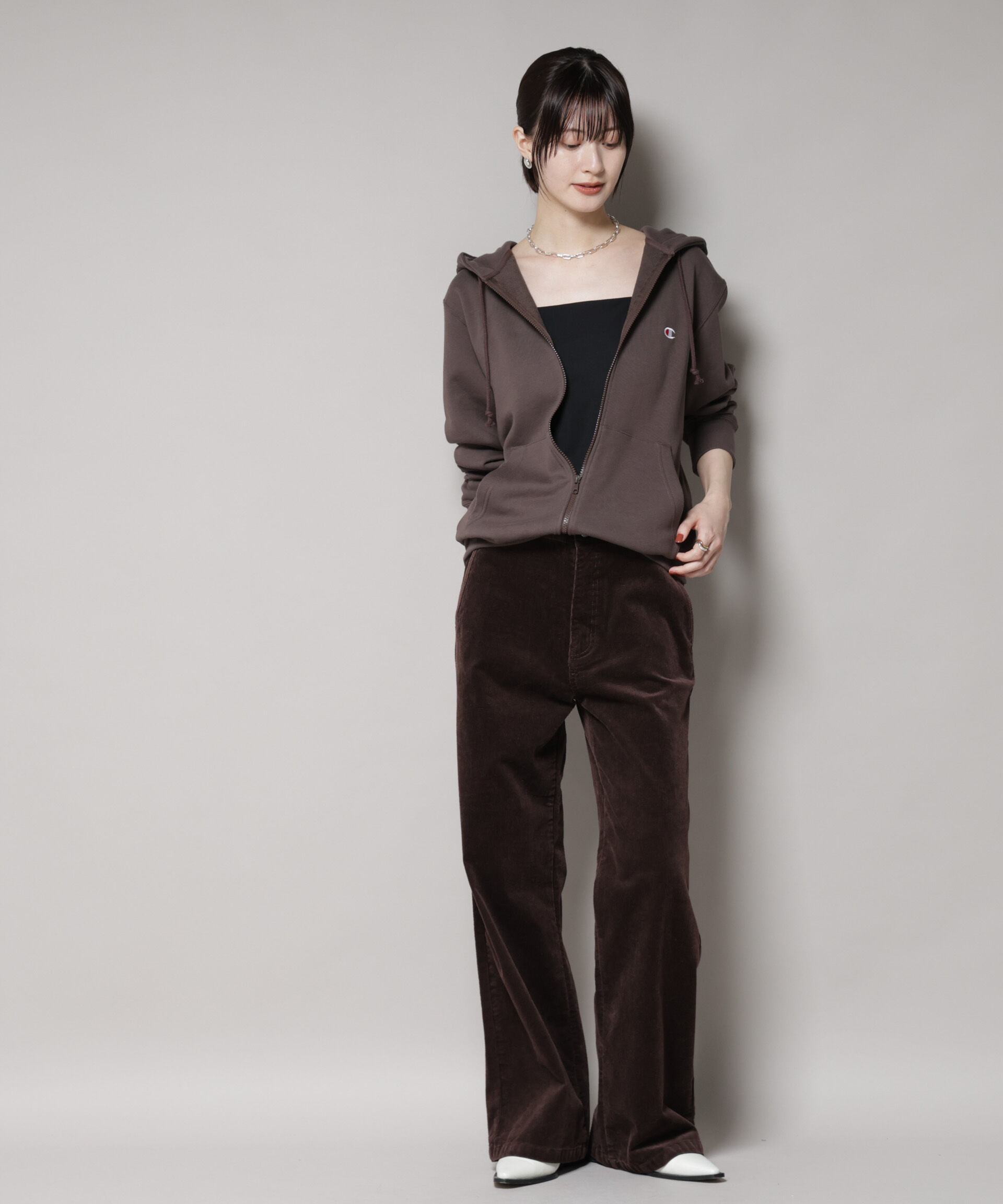 nano･universe「Champion/ZIP HOODED SWEATSHIRT」|Tシャツ・カットソー|