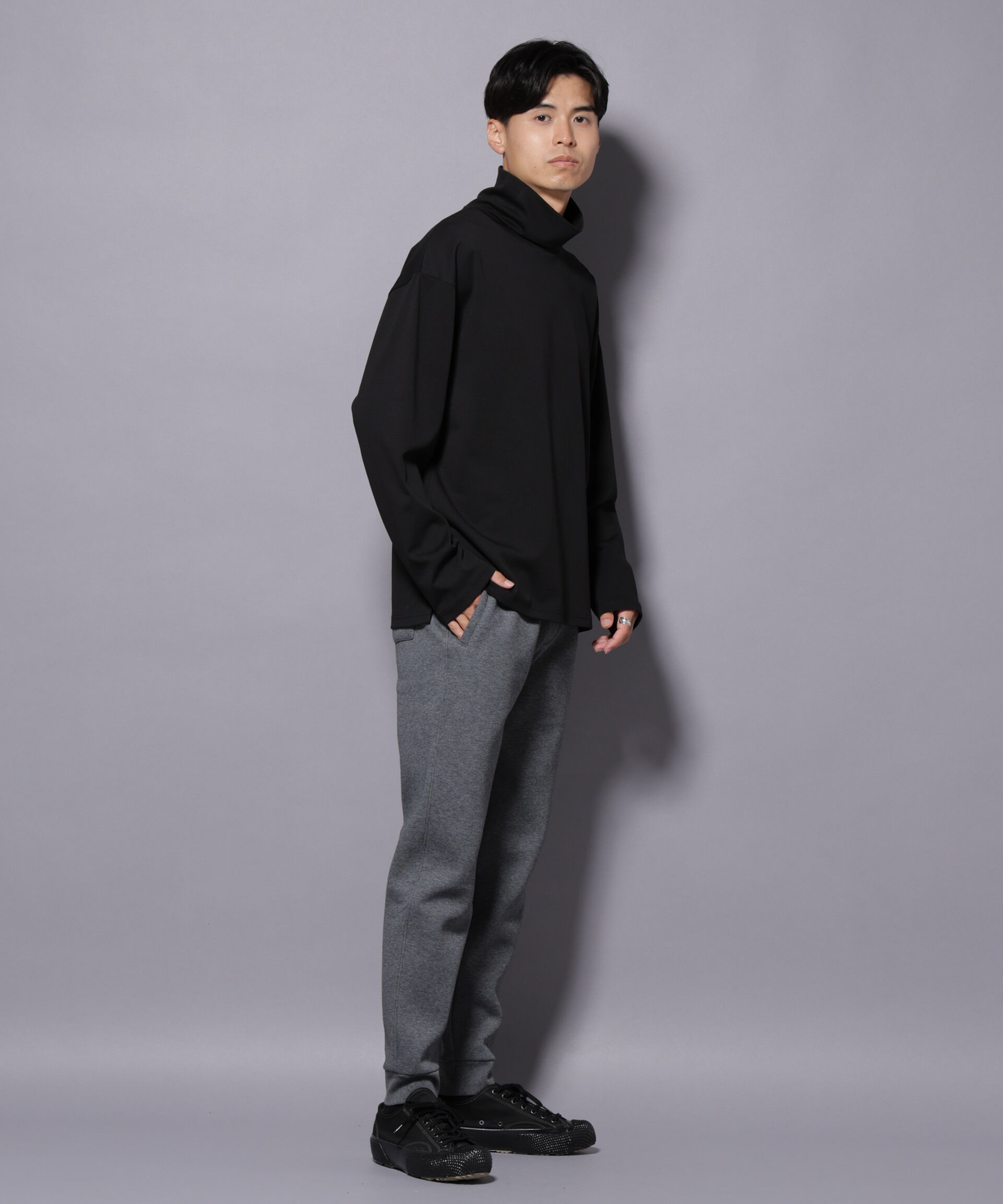 nano･universe「｢NJ/CLUB｣ コアフリース裏起毛ジョガーパンツ」|チノ|