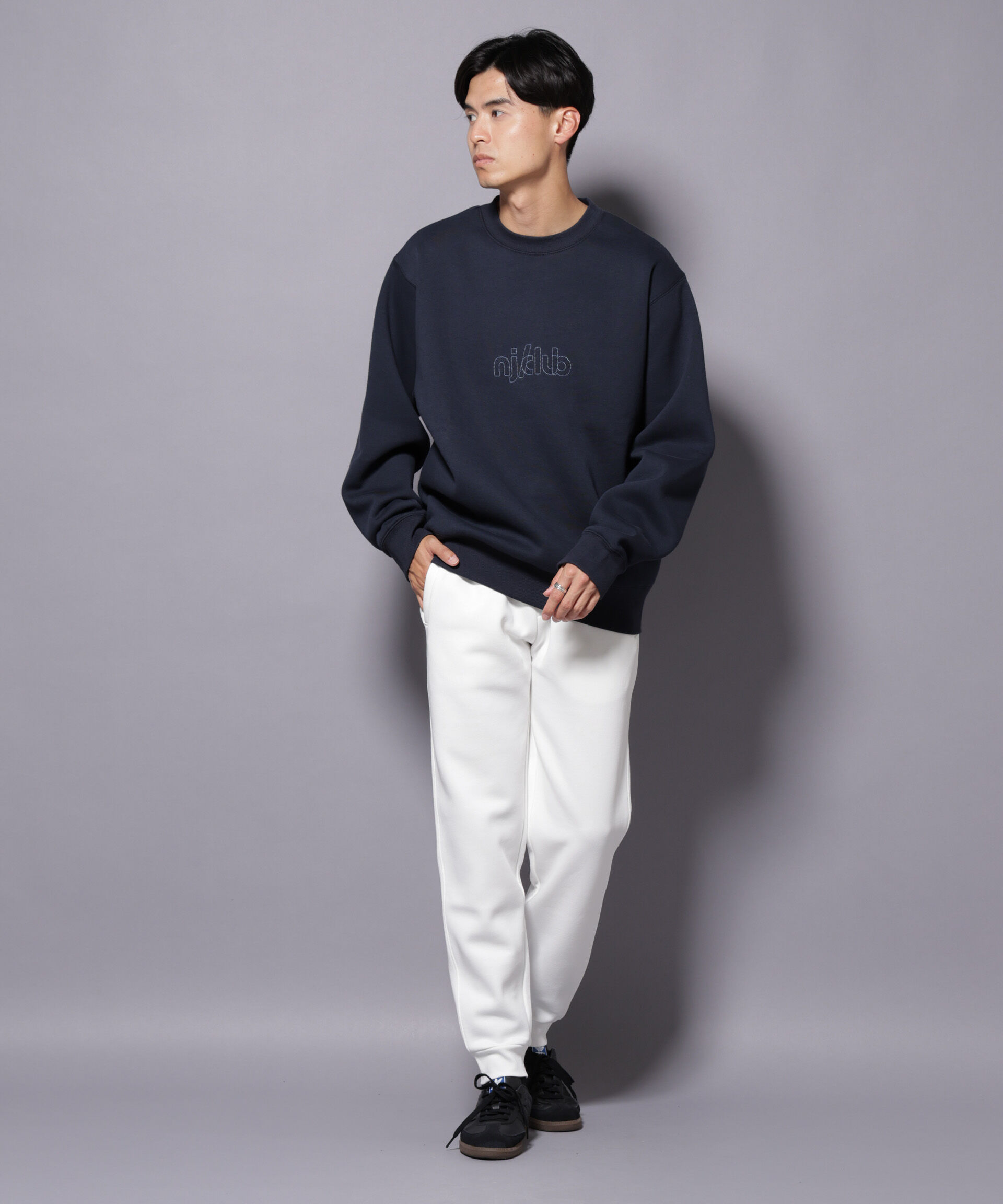 nano･universe「｢NJ/CLUB｣ コアフリース裏起毛ジョガーパンツ」|チノ|