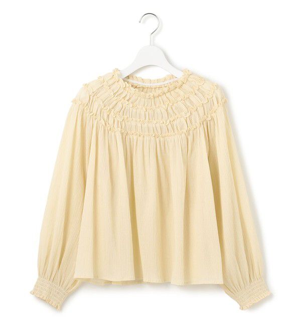 23区「【SLOW/一部店舗限定】コットンクレープ ブラウス」|シャツ・ブラウス|